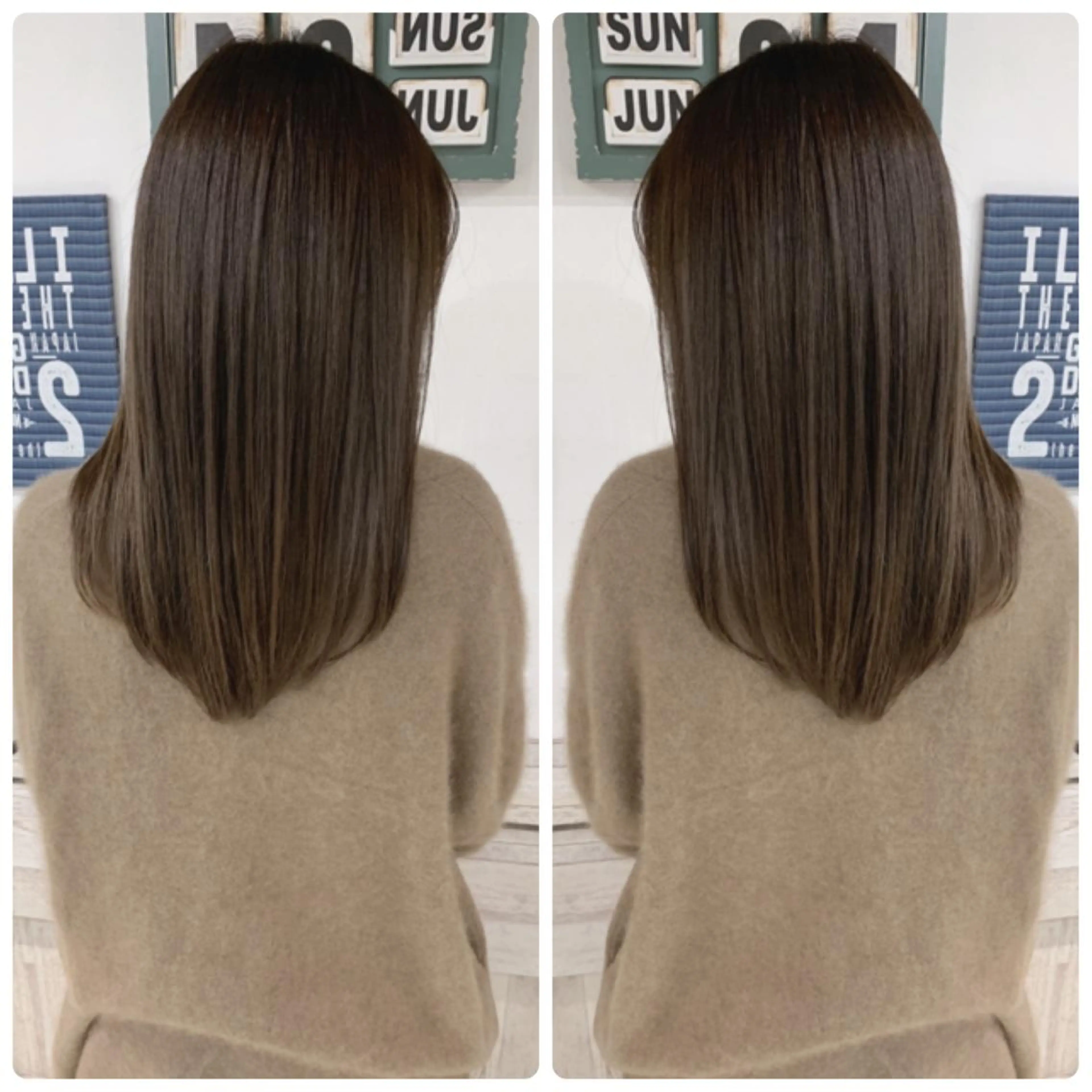 ミディアム カラー カット ヘアカラー 京都大人女性ショート 徒歩1分/秋山のヘアスタイル