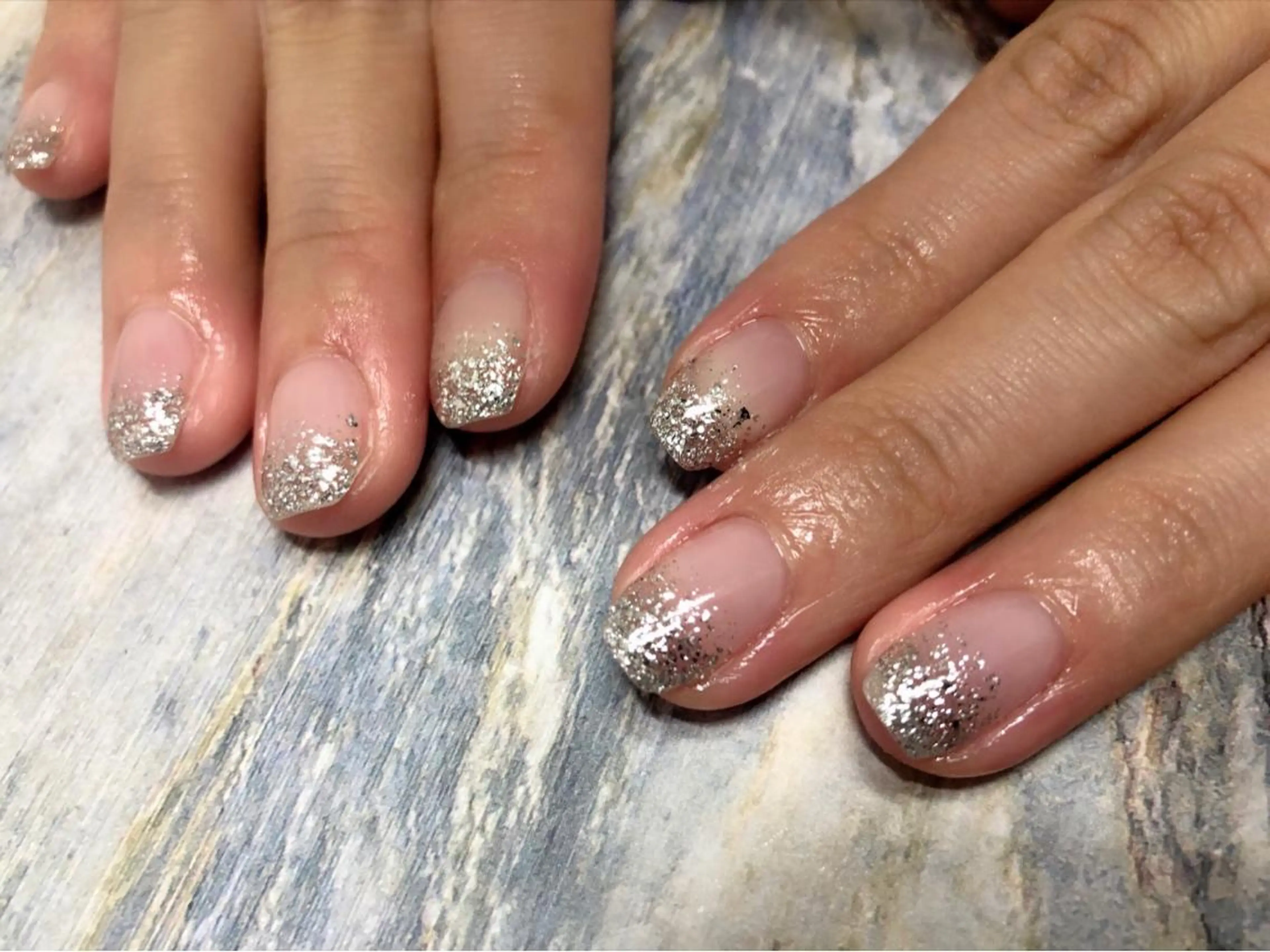 ネイル ラメ(グリッター) ラメグラデーション Mogu nail 二子玉川のネイルデザイン