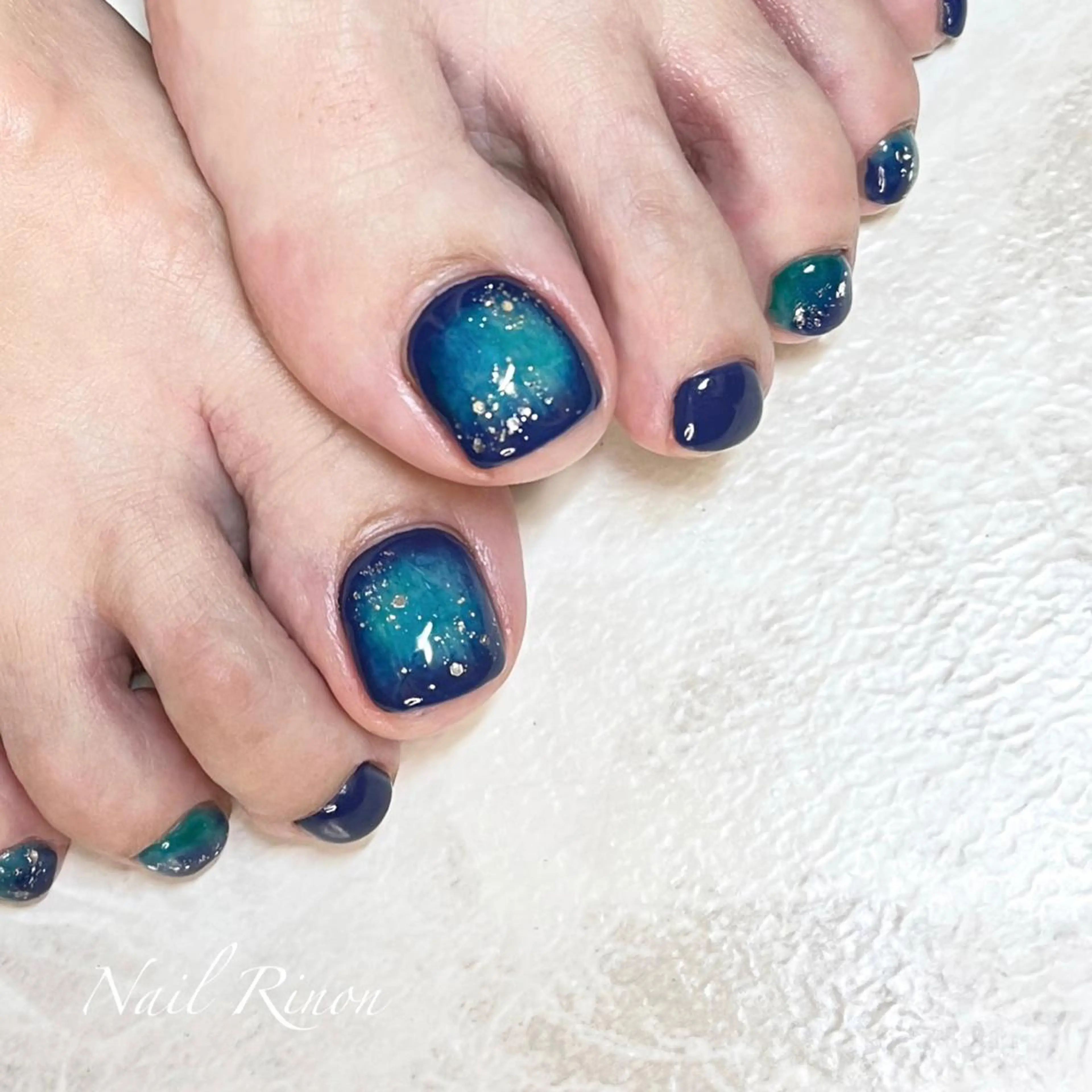 定額デザインフットネイル（2色以上のカラー）◾︎3本ずつアート◾︎オフ無料、◾︎ケア込みの写真