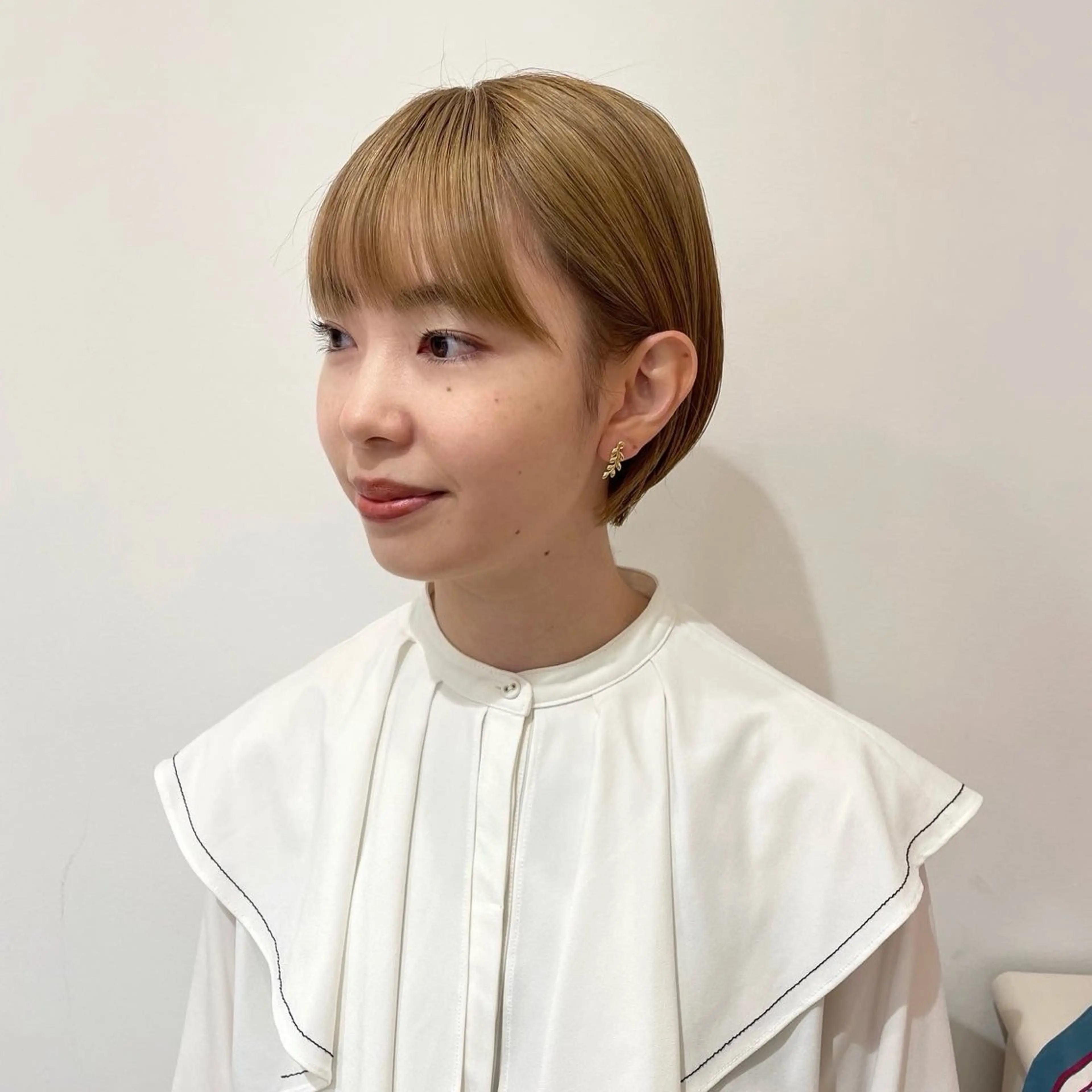 ショート カラー 丸みショート ベージュカラー ショートヘア カット 堀江将太朗/恵比寿/ メンズカットのヘアスタイル