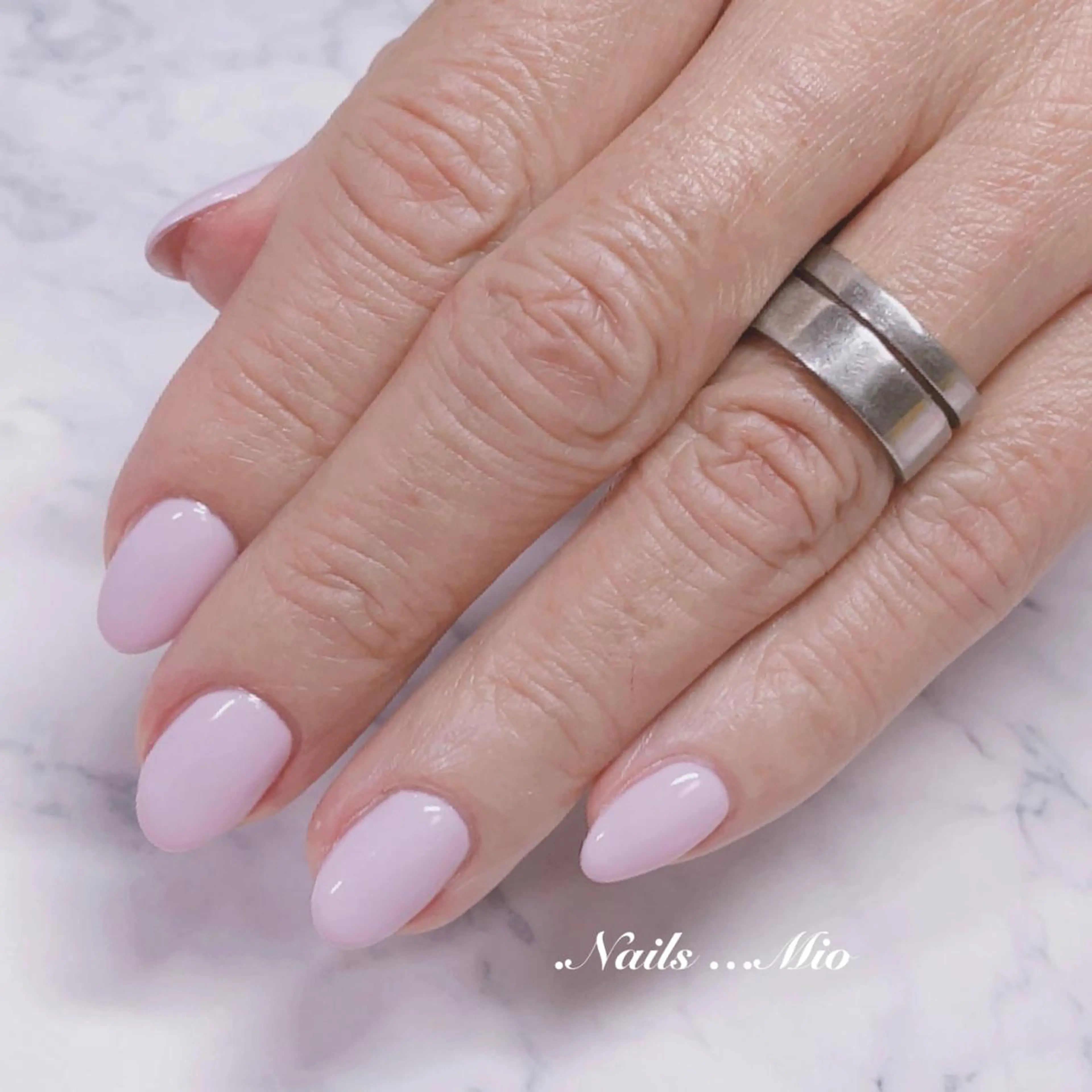 ネイル ワンカラーネイル 春ネイル .Nails Mio 赤羽西ネイルサロンのネイルデザイン