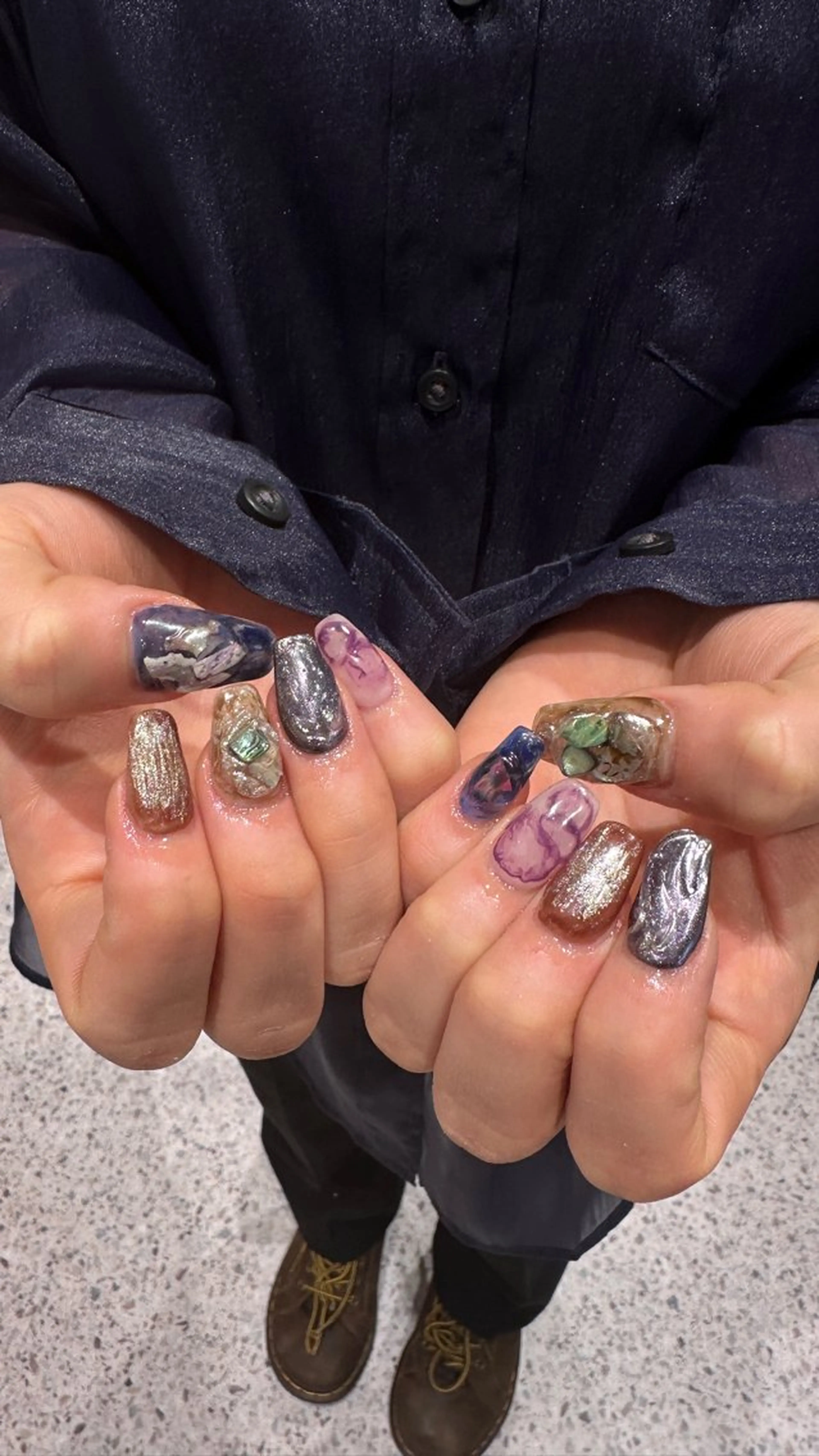 ネイル ハンドネイル 👽個性派ネイル🎀 komachiのヘアスタイル