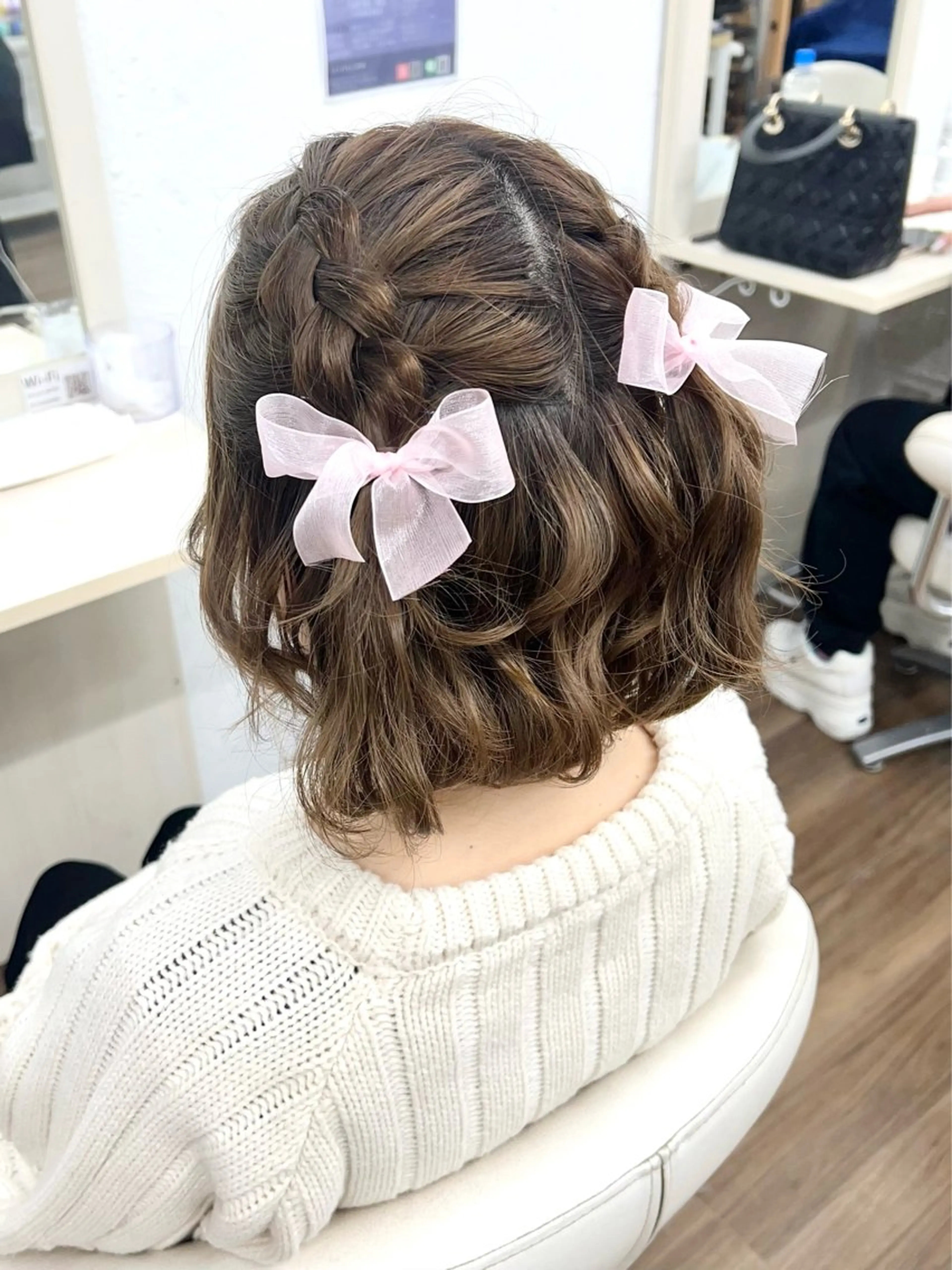 ショート ヘアセット GLOSS 心斎橋 山上のヘアスタイル