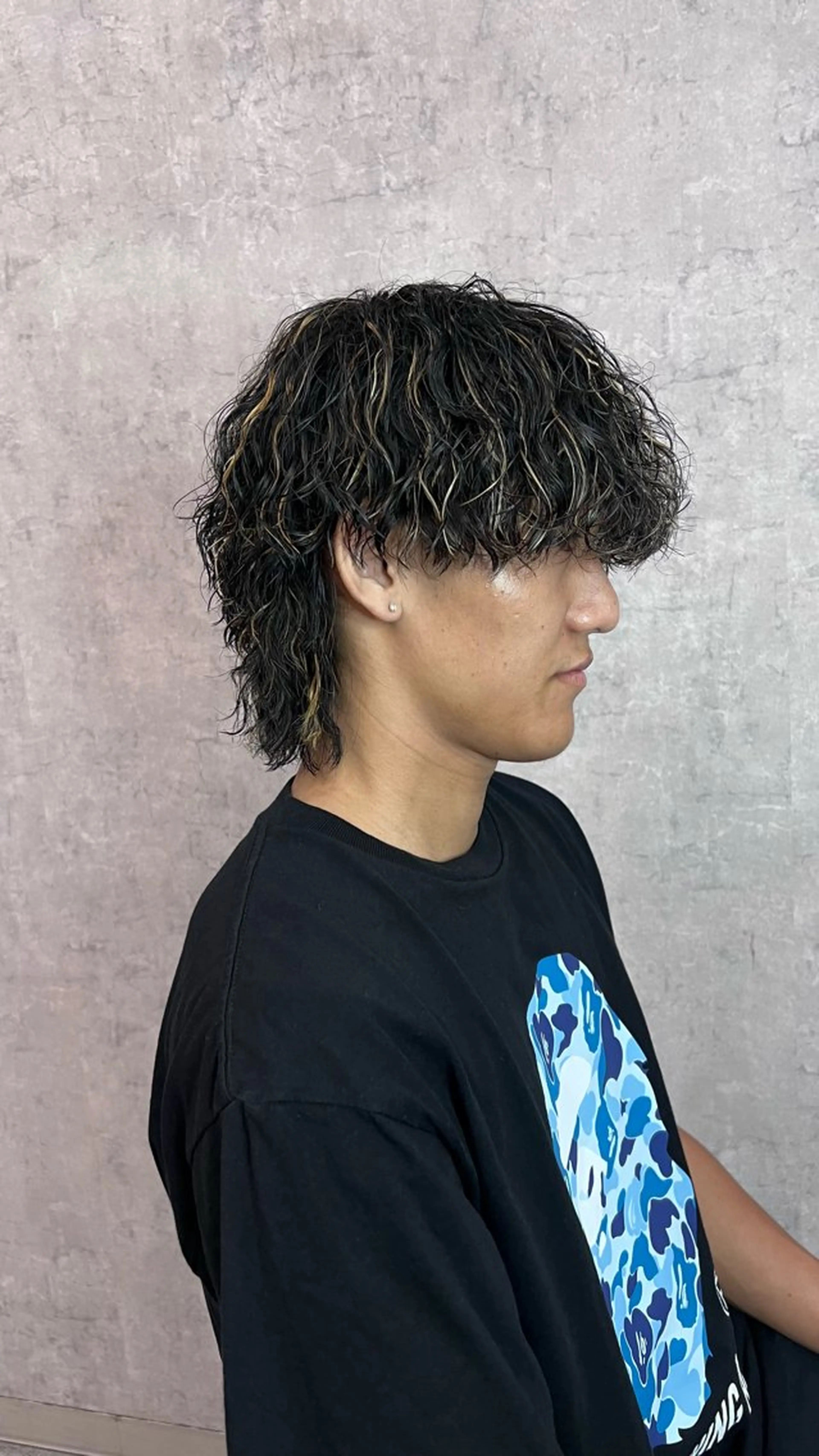 メンズカット＋縦落ちツイスパの写真