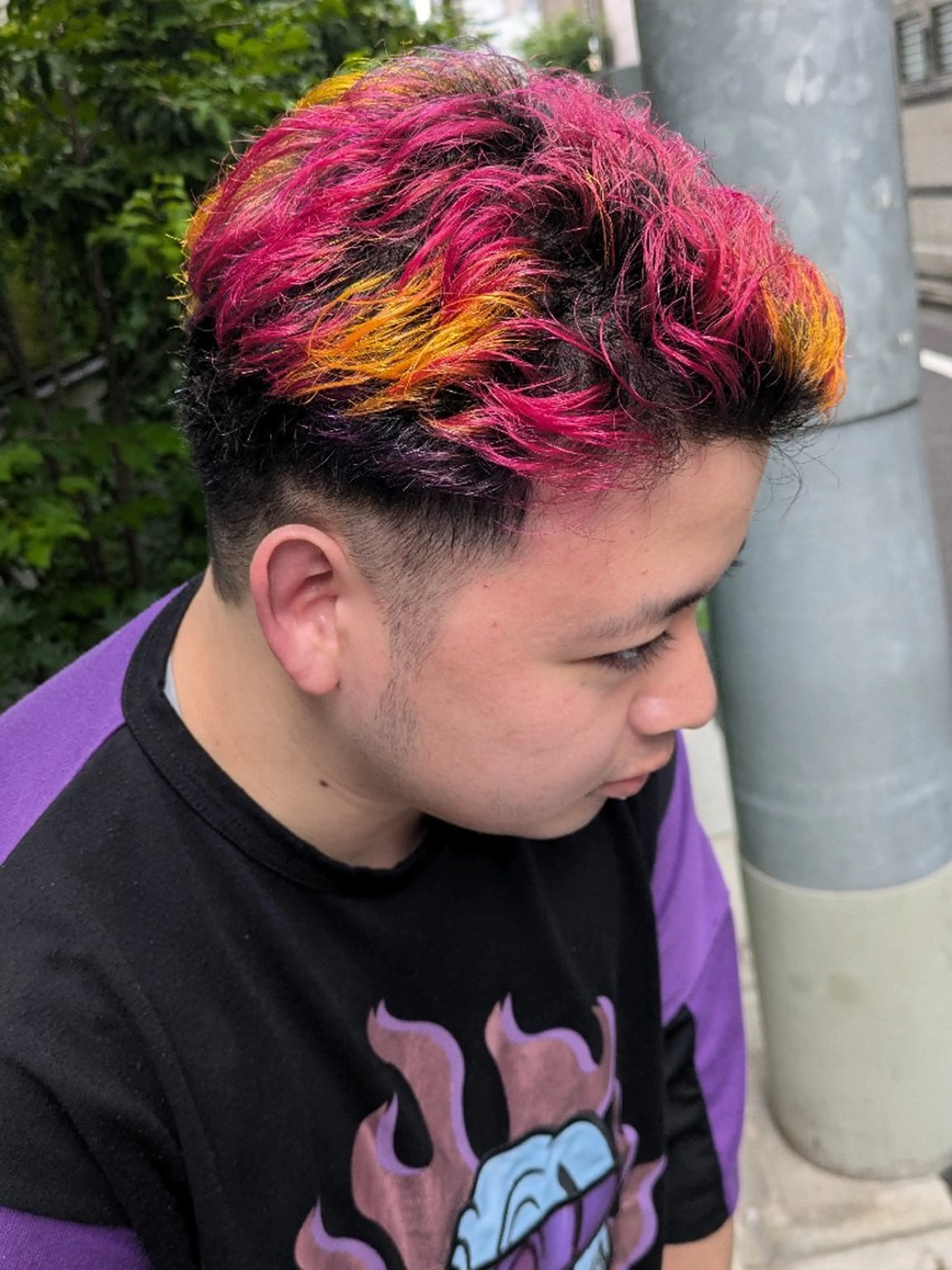 ショート カラー メンズ カット ヘアカラー トリートメント fuwat所属・秋葉原でカラーする なら🐉ちぇーたんのヘアスタイル