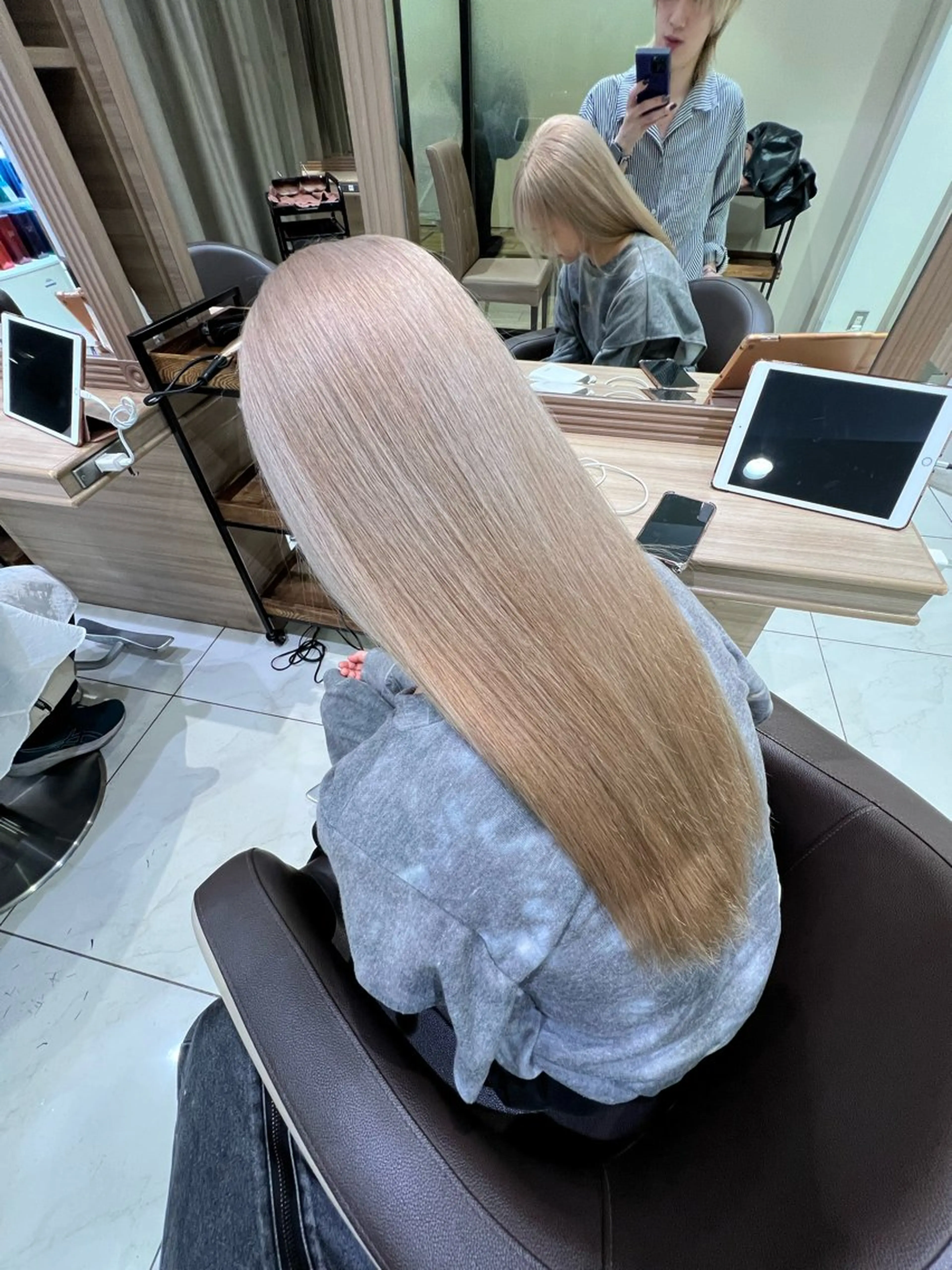 ロング カラー ヘアカラー トリートメント ブリーチ/デザイン 💎ryuyaのヘアスタイル