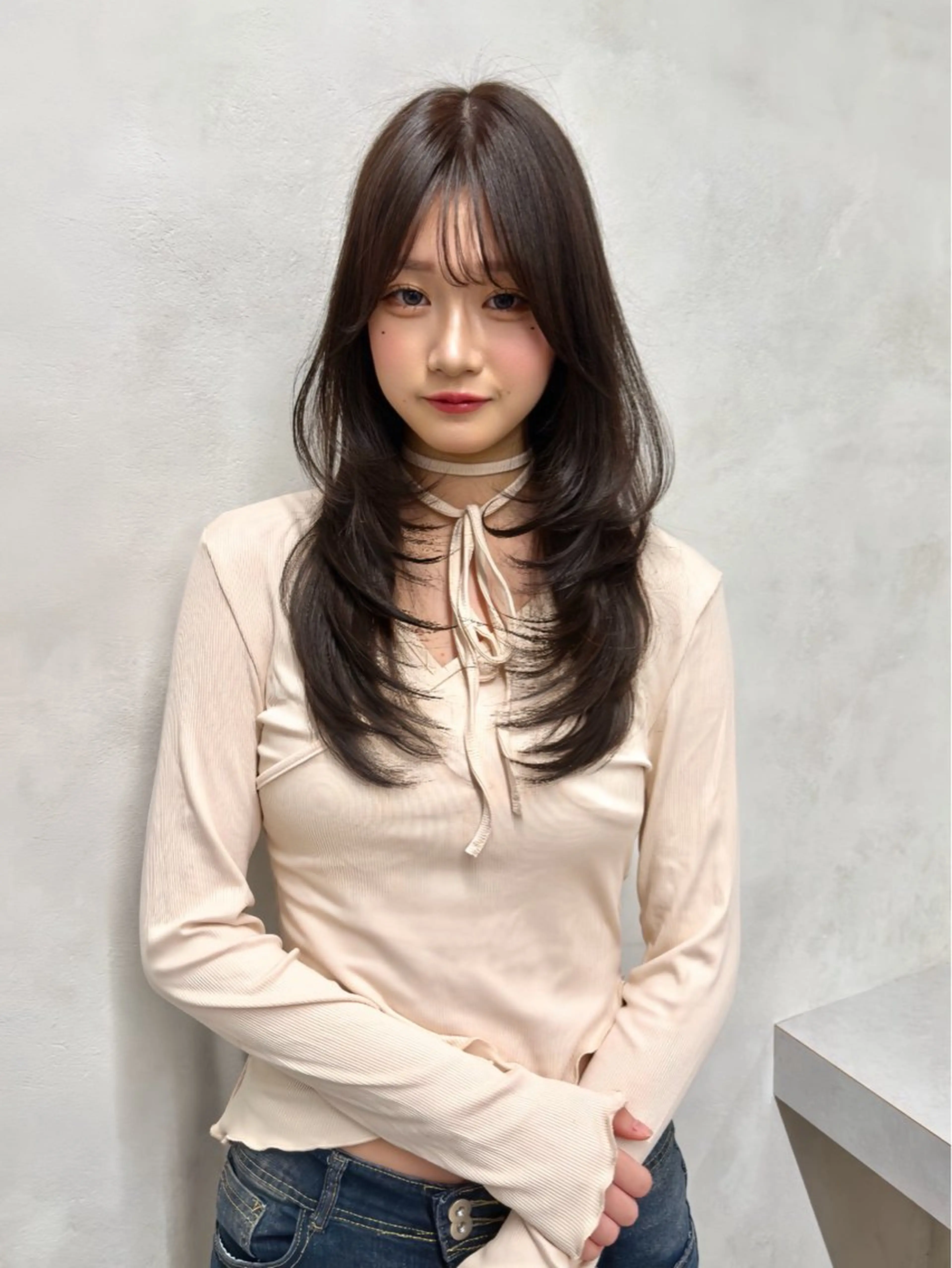 セミロング レイヤーカット カット 艶髪カラー特化🧁 RIOのヘアスタイル