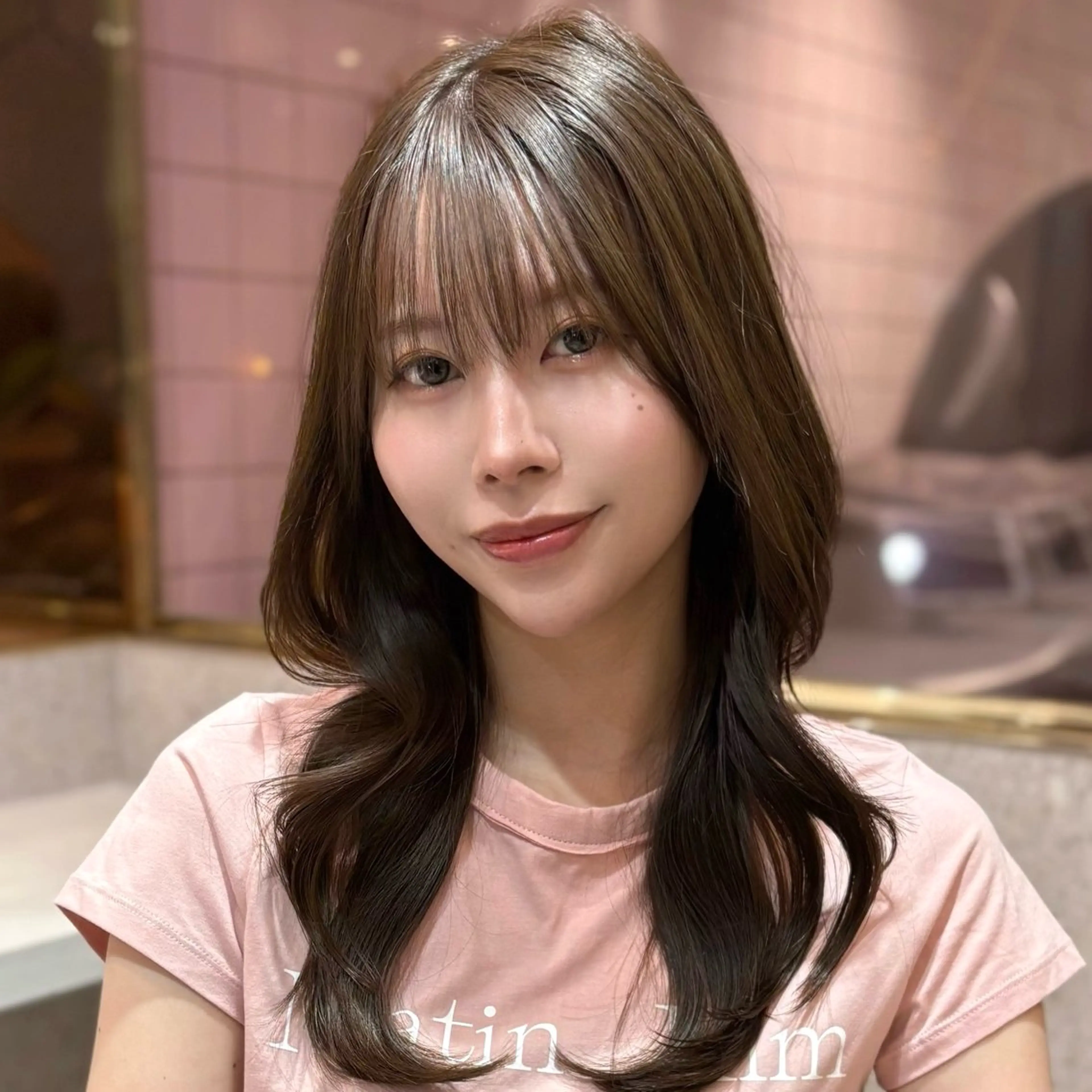 ロング カラー パーマ ヘアアレンジ メンズ キッズ ヘアカラー トリートメント 新宿/小顔レイヤー/ 顔まわり/西慶太朗のヘアスタイル