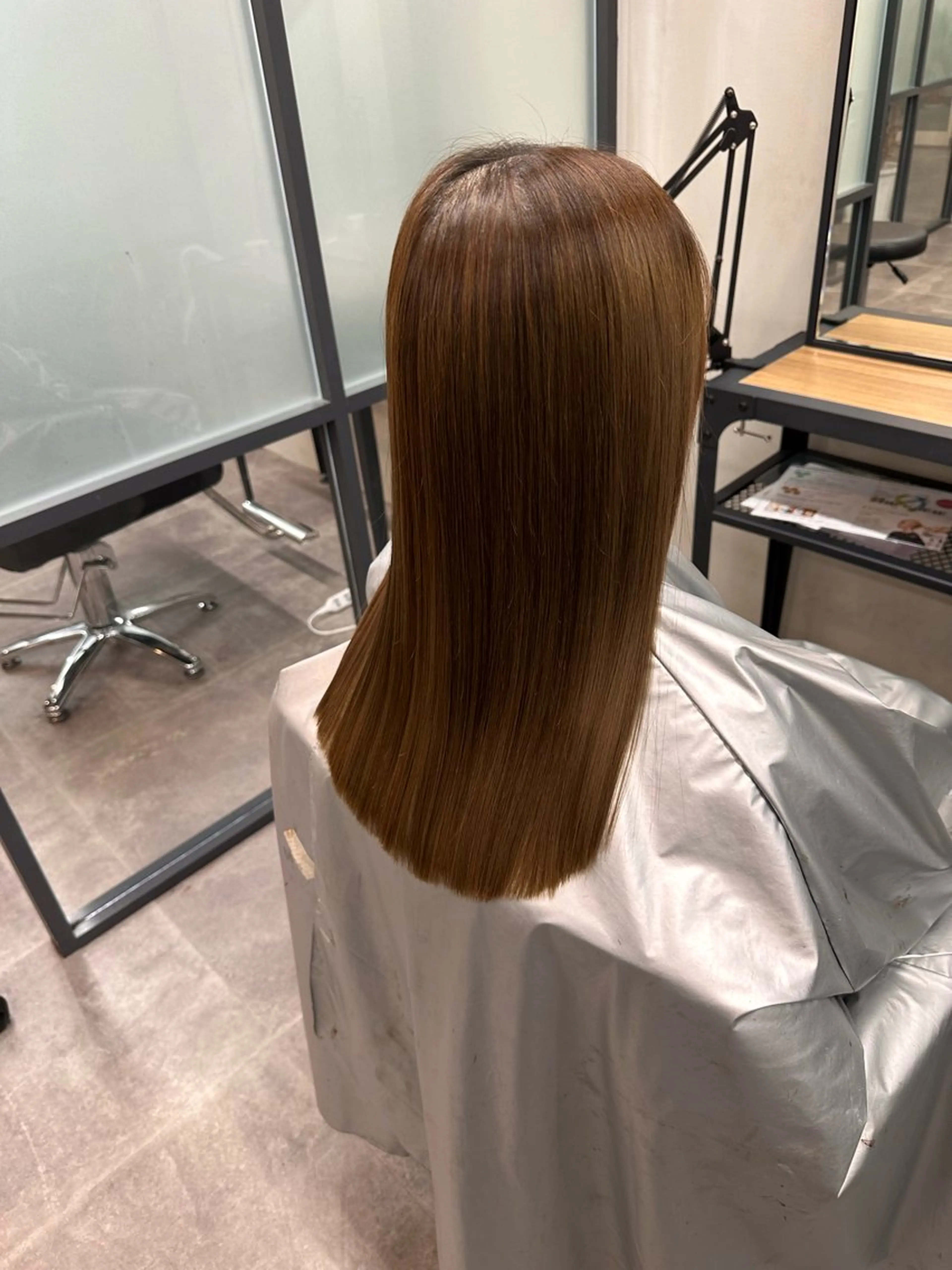 ミディアム カラー パーマ ヘアアレンジ cecil hair 難波店所属・髪質改善透明感カラー /SHOGO☀️のヘアスタイル