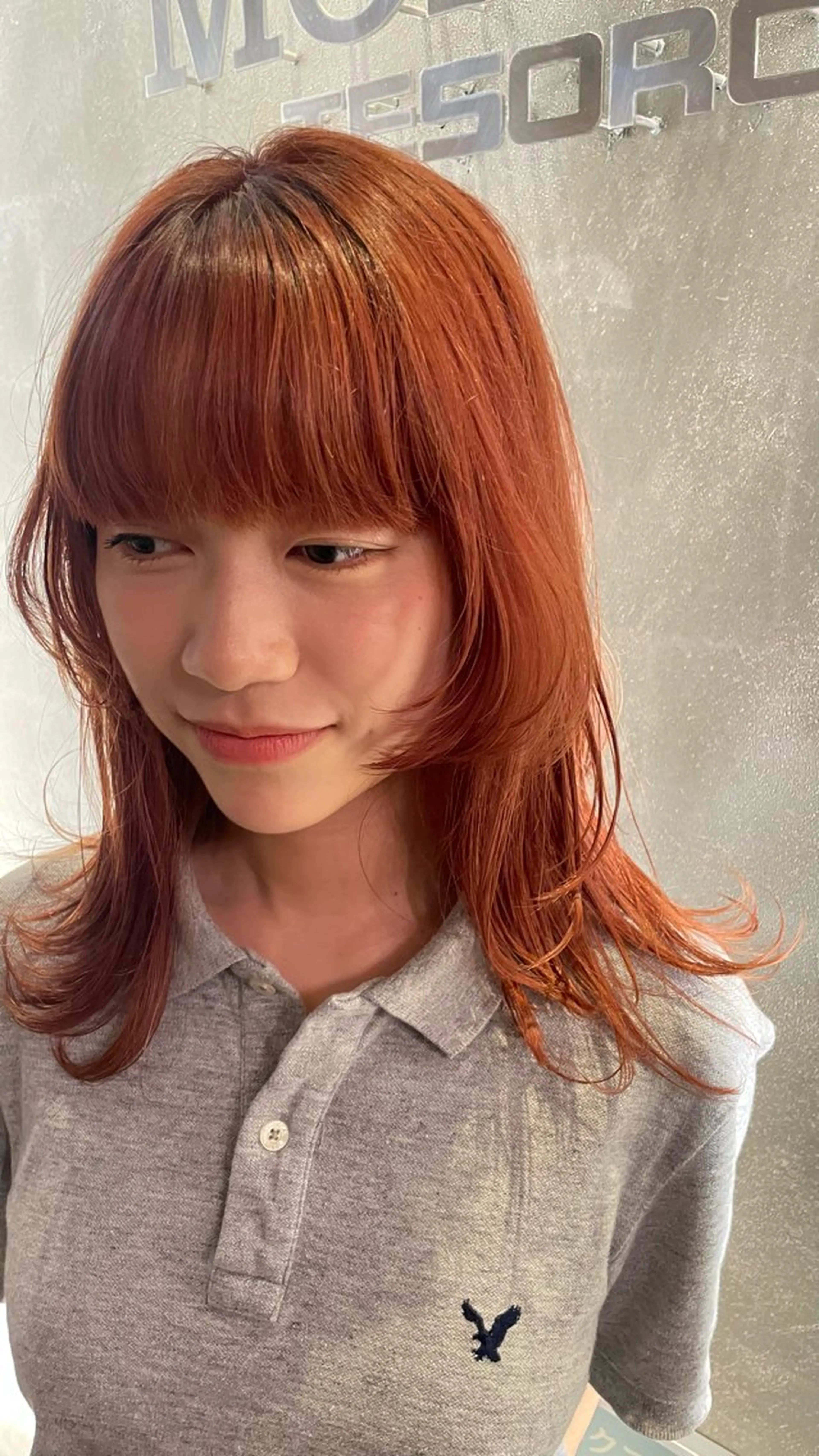 セミロング 🍒serika 暖色カラー 🍒のヘアスタイル