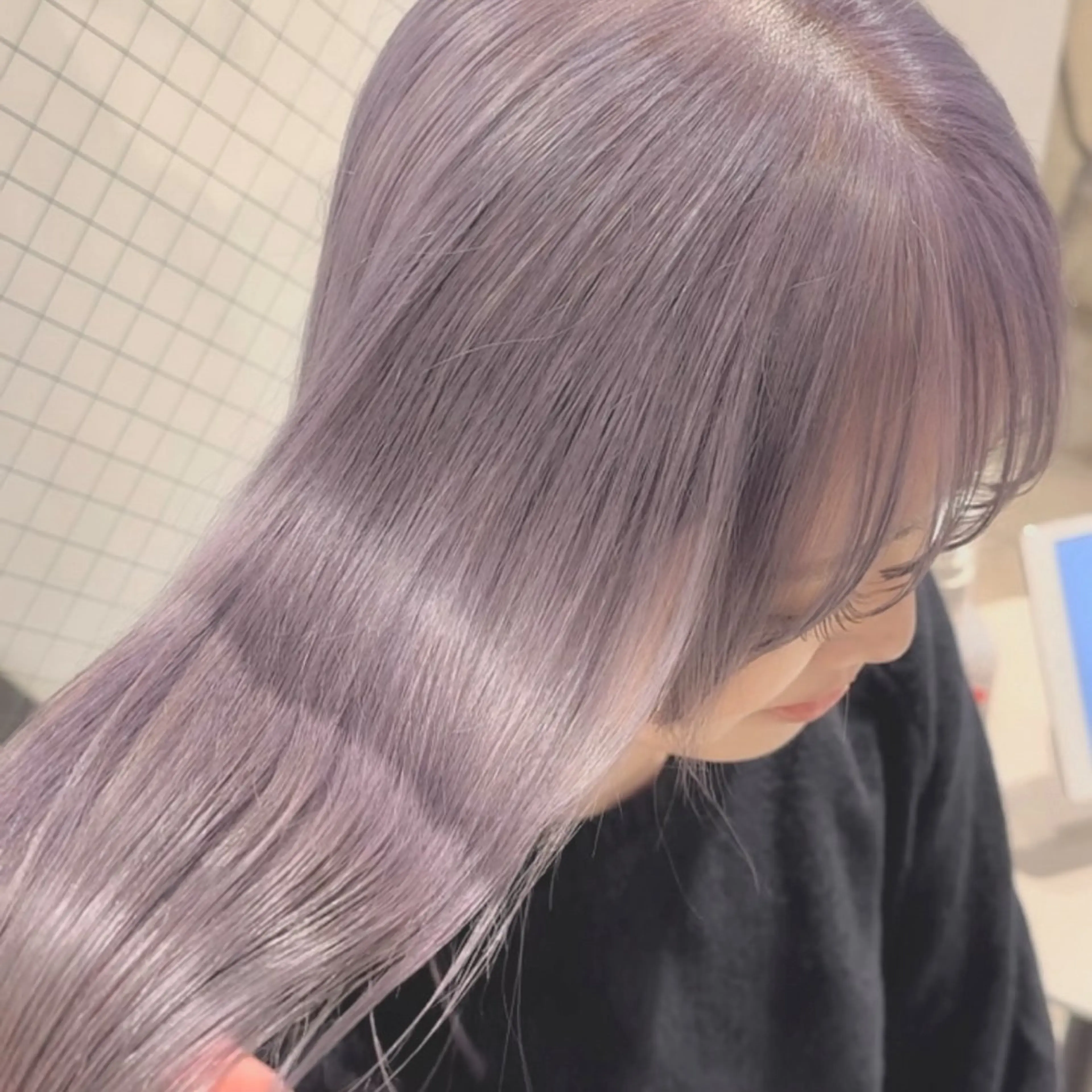 ロング カラー ヘアカラー トリートメント ハイトーン･髪質改善 MIOKAのヘアスタイル