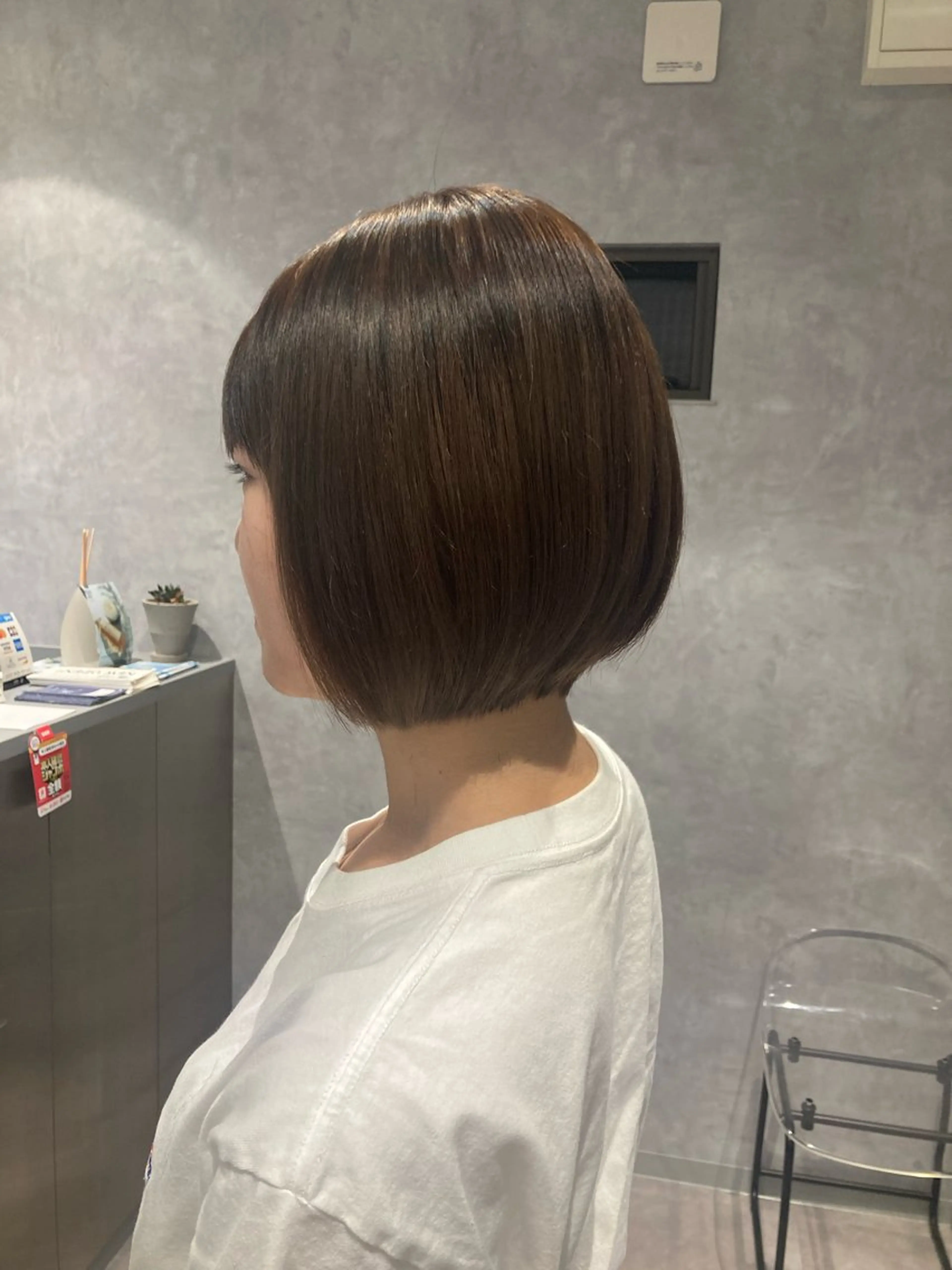 ショート ショートボブ ボブ くせ毛 ショートヘア HEDI所属・茨木 まひろのヘアスタイル