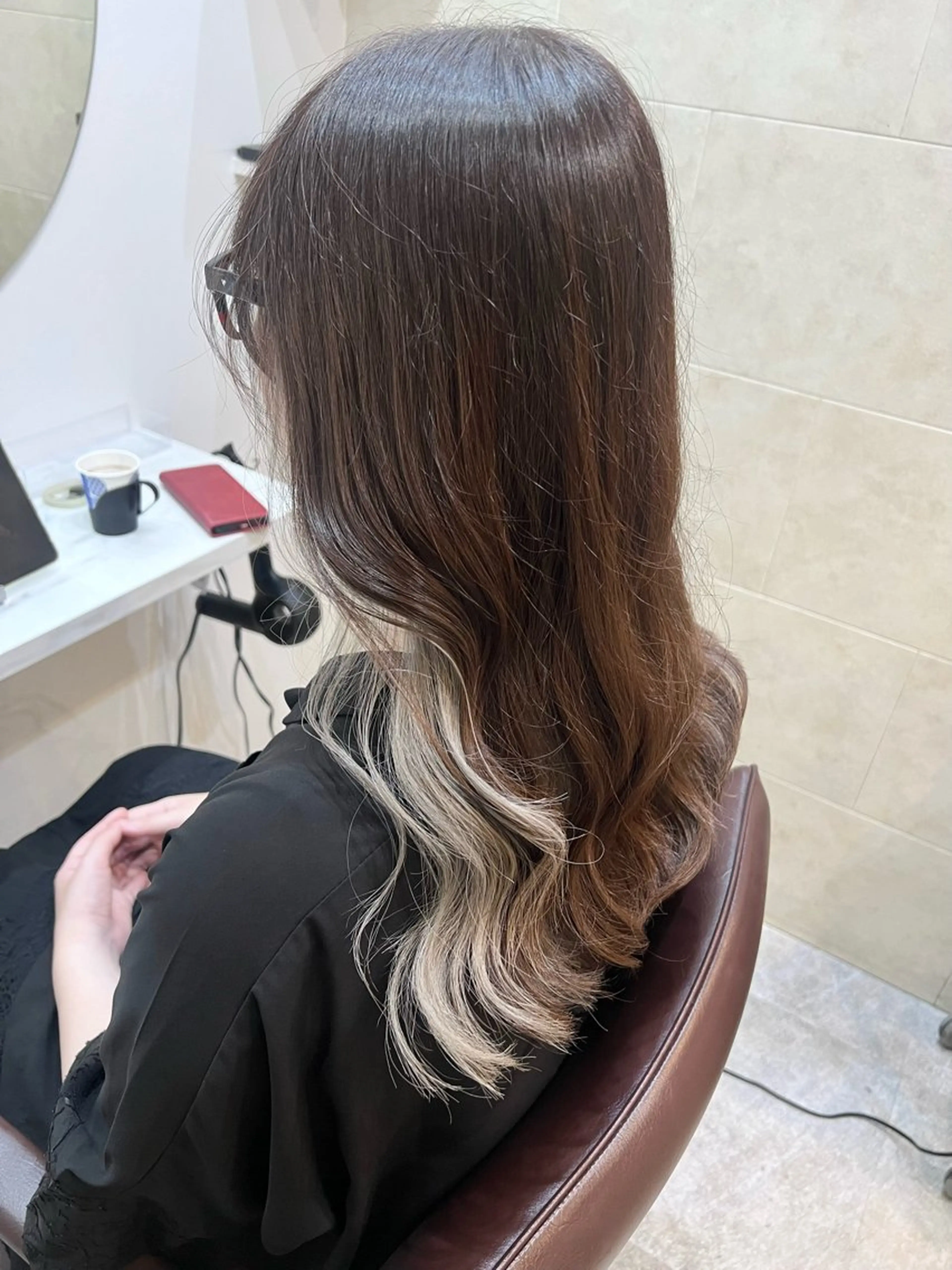 ロング カラー ヘアカラー 全席個室　暖色カラー Zina松園優香🌸のヘアスタイル