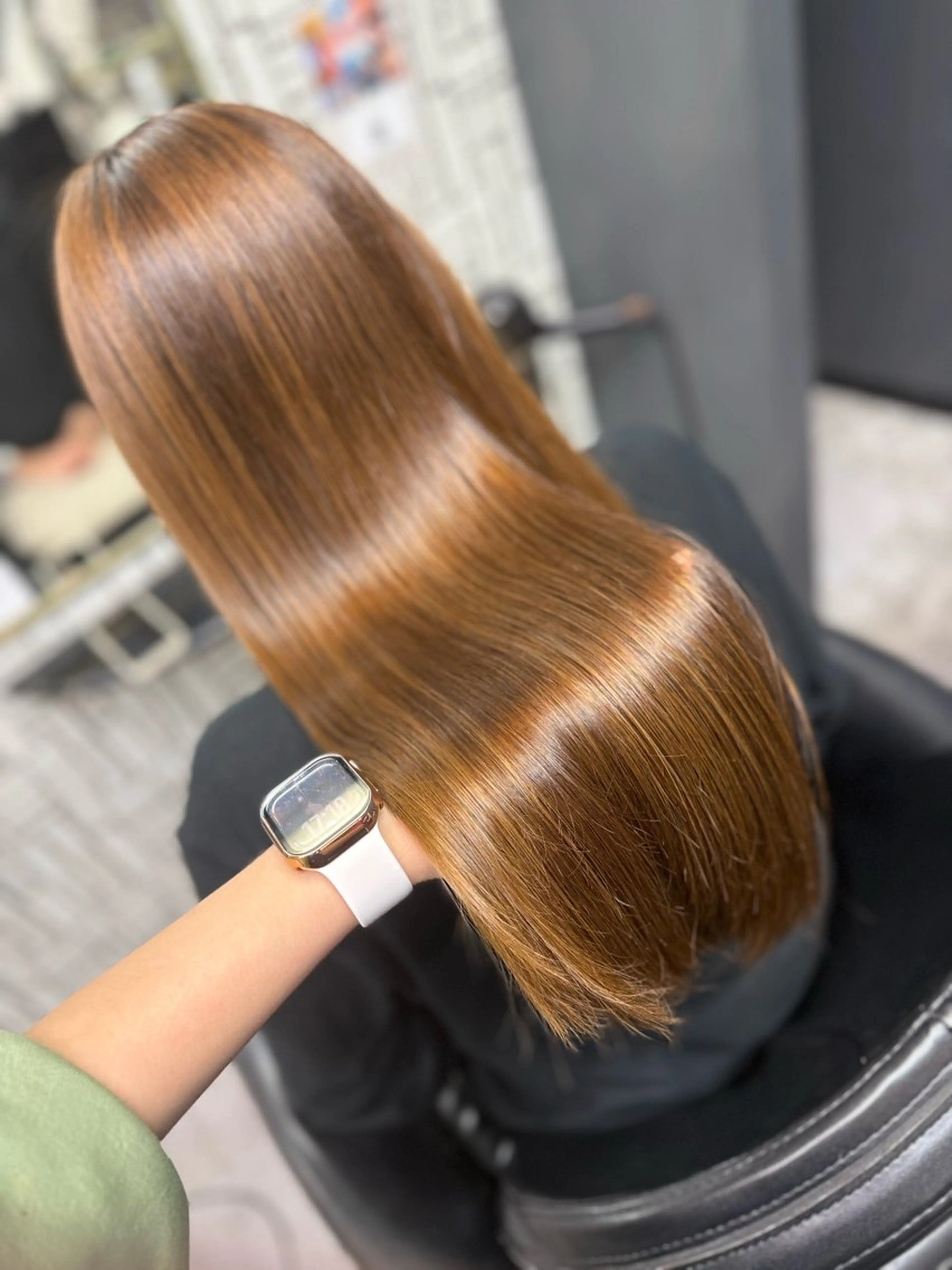 ロング 髪質改善 カット 縮毛矯正 arose久留米所属・山中 莉乃のヘアスタイル