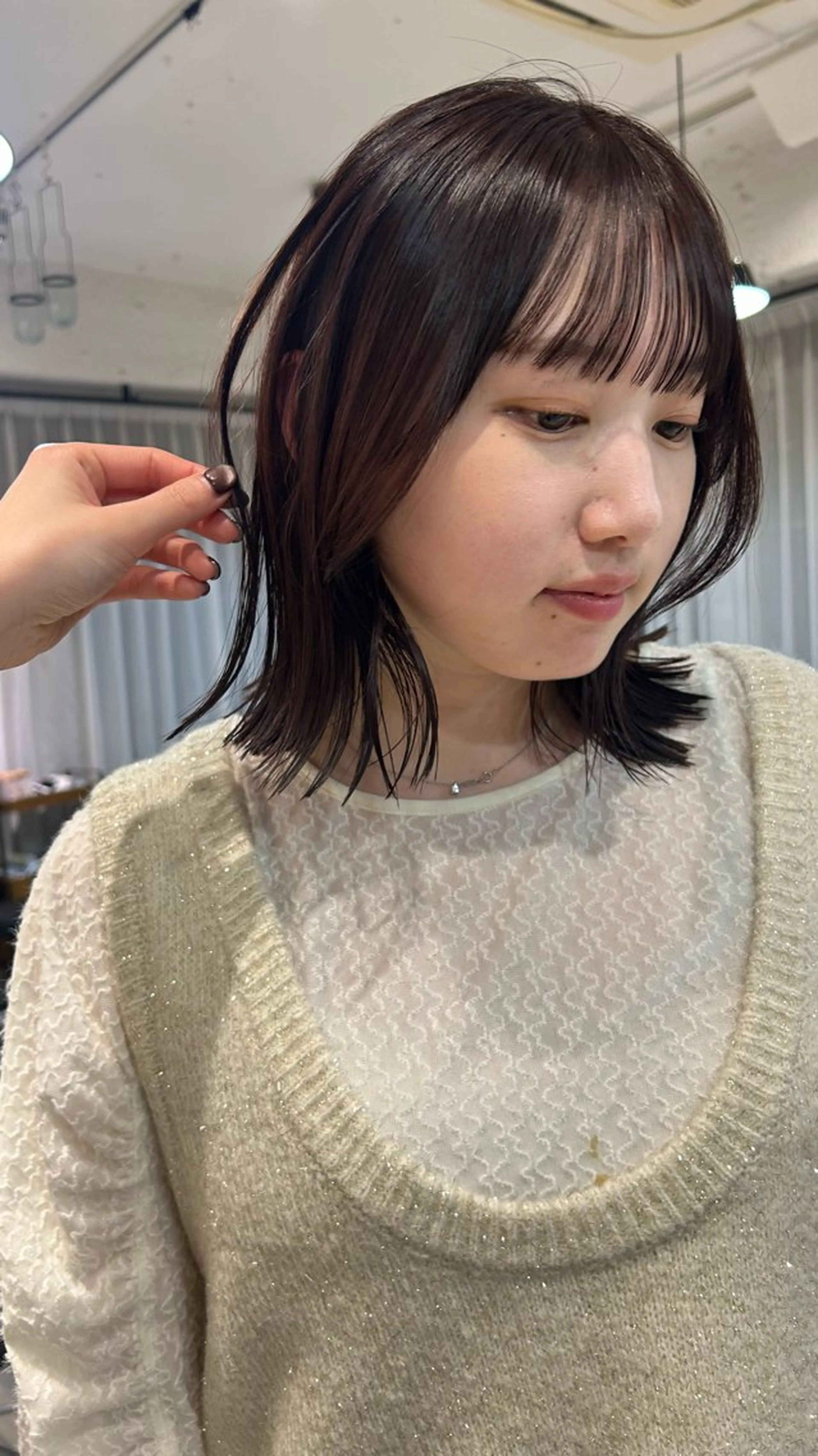 ミディアム カラー カット ヘアカラー じゅわっと暖色カラー 🍊Moemiのヘアスタイル