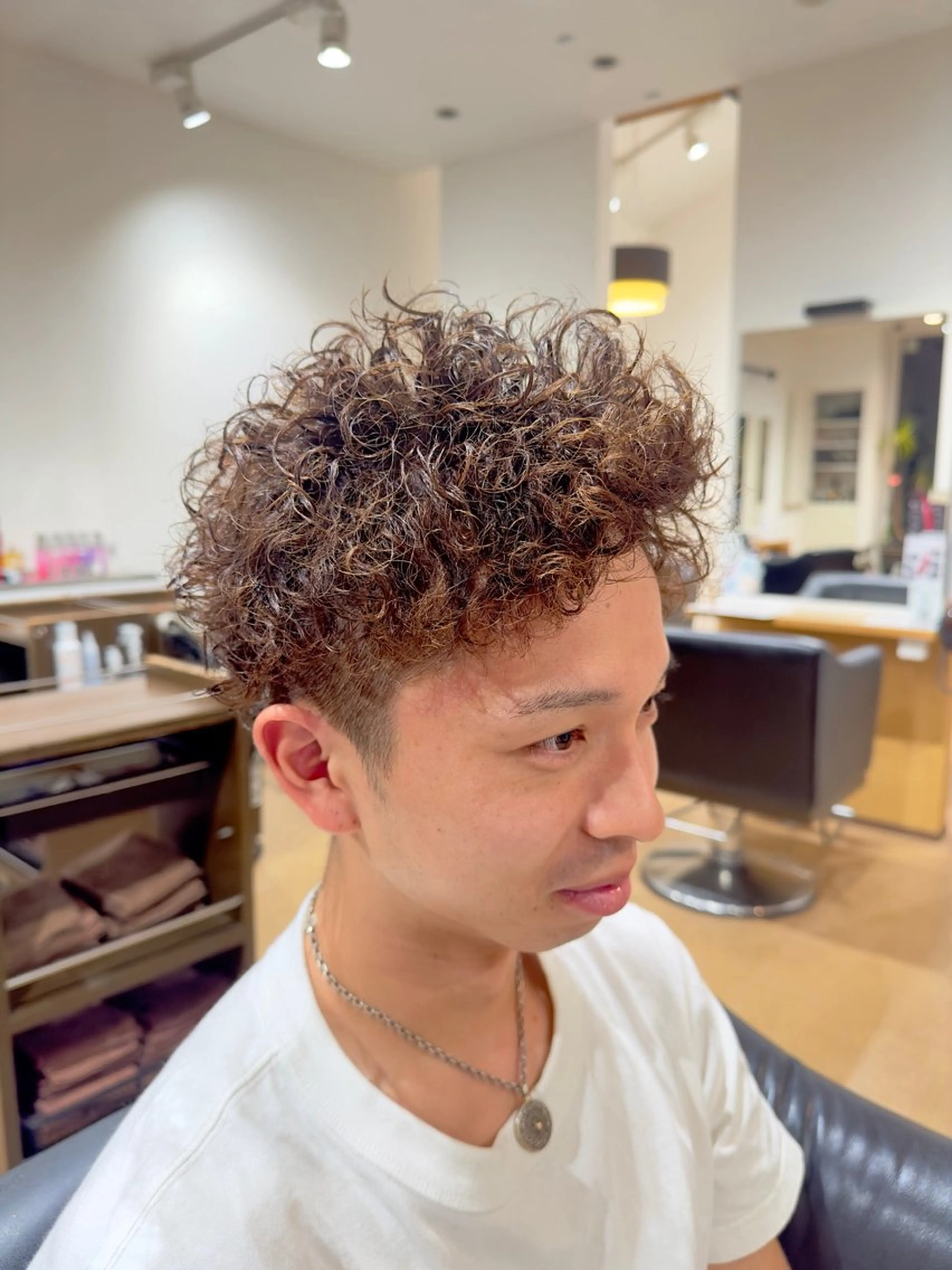 メンズカット➕デザインパーマ➕フルカラー✨の写真