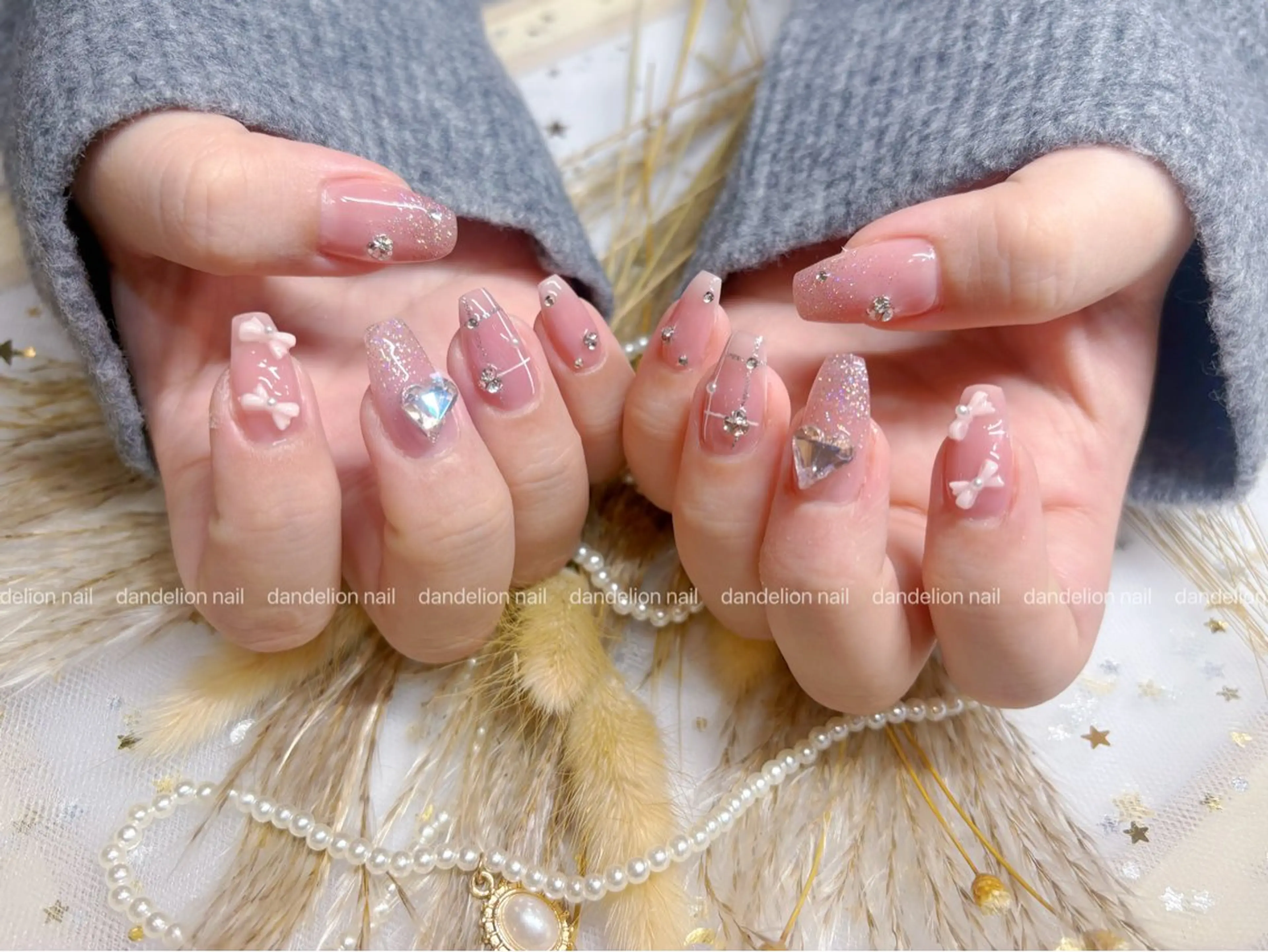 ネイル 持ち込み ハンドネイル dandelion nail北千住のネイルデザイン