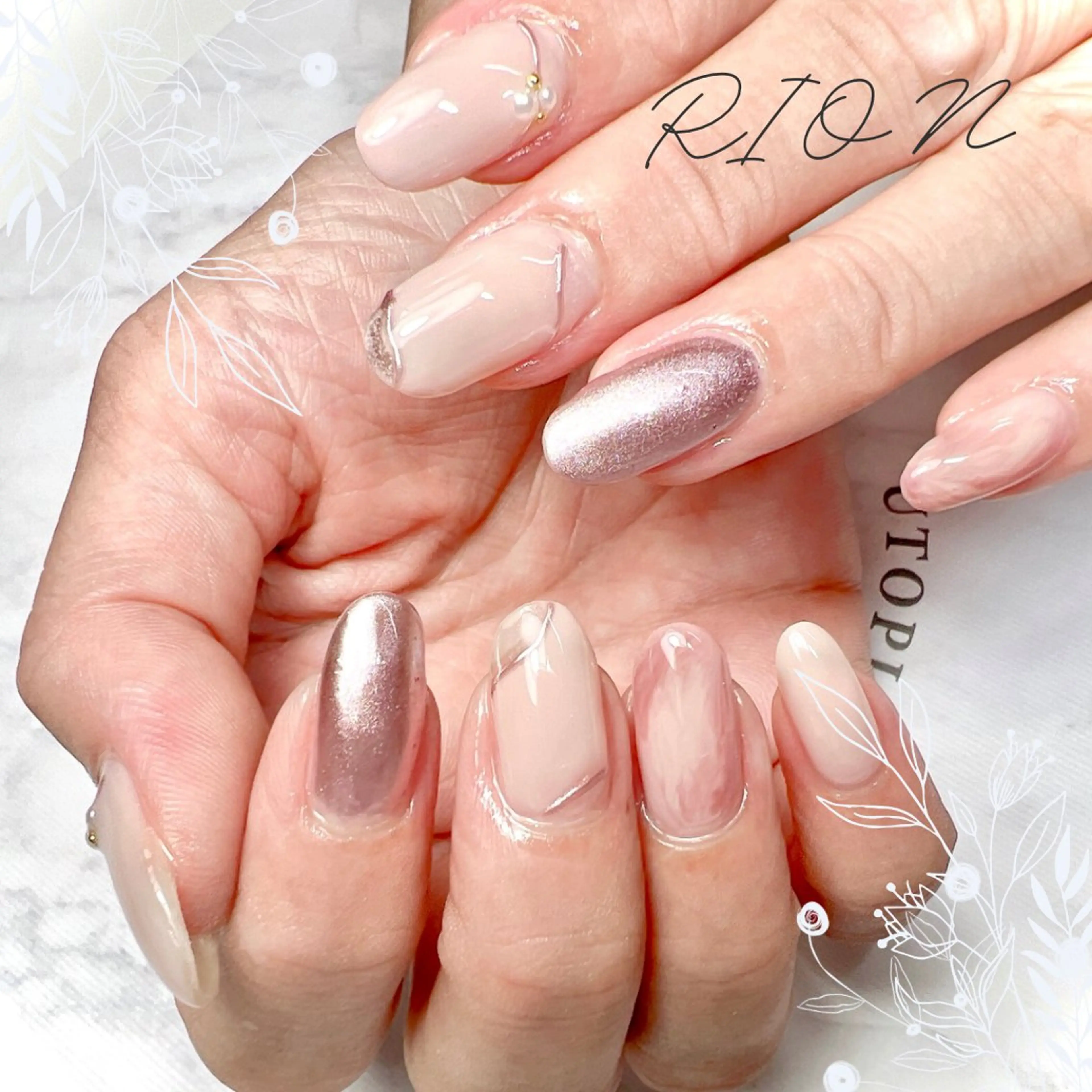 ネイル 長さ出し 加藤 恵のネイルデザイン