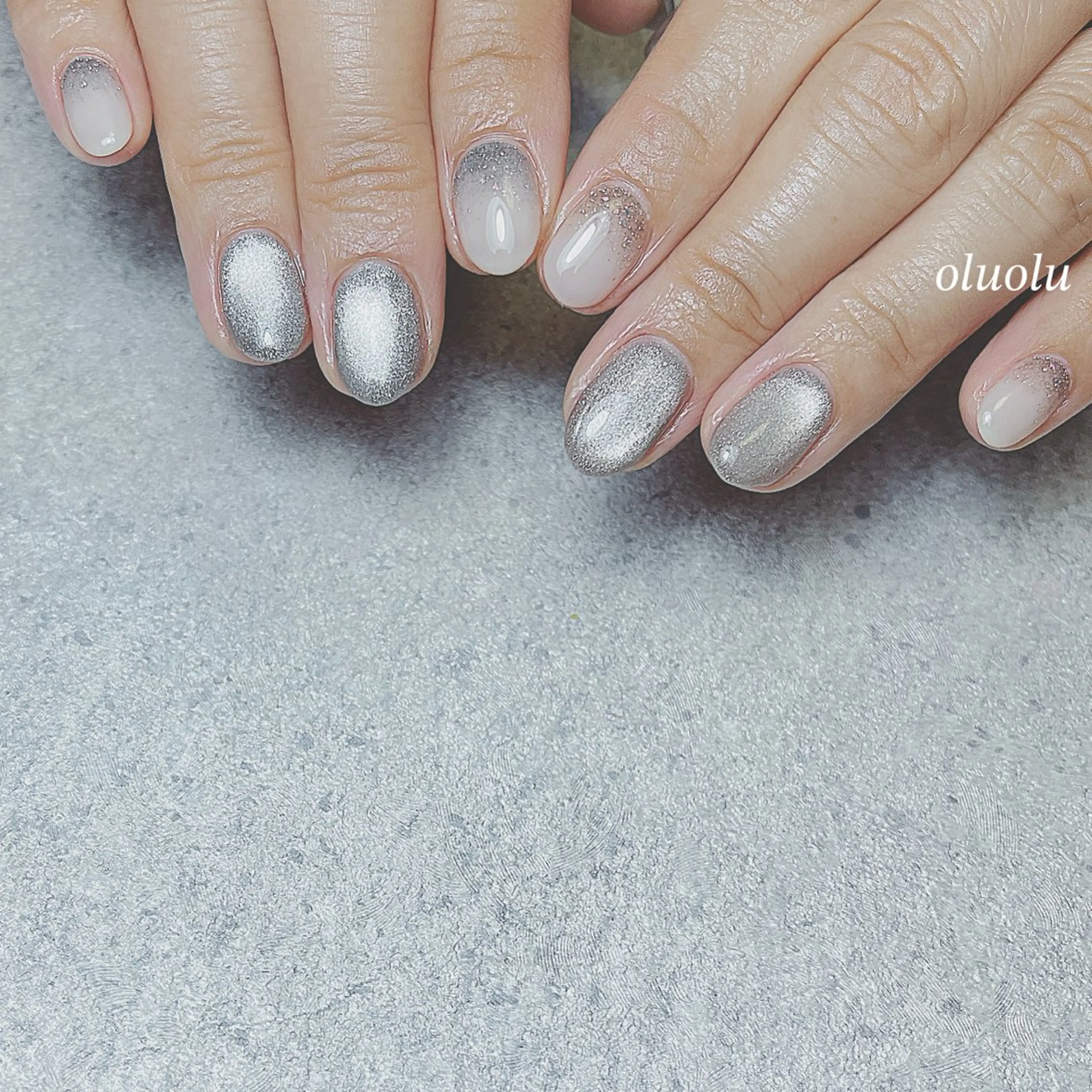 ネイル アートネイル フラッシュネイル フットネイル マグネットネイル ハンドネイル 大村 紬華のネイルデザイン