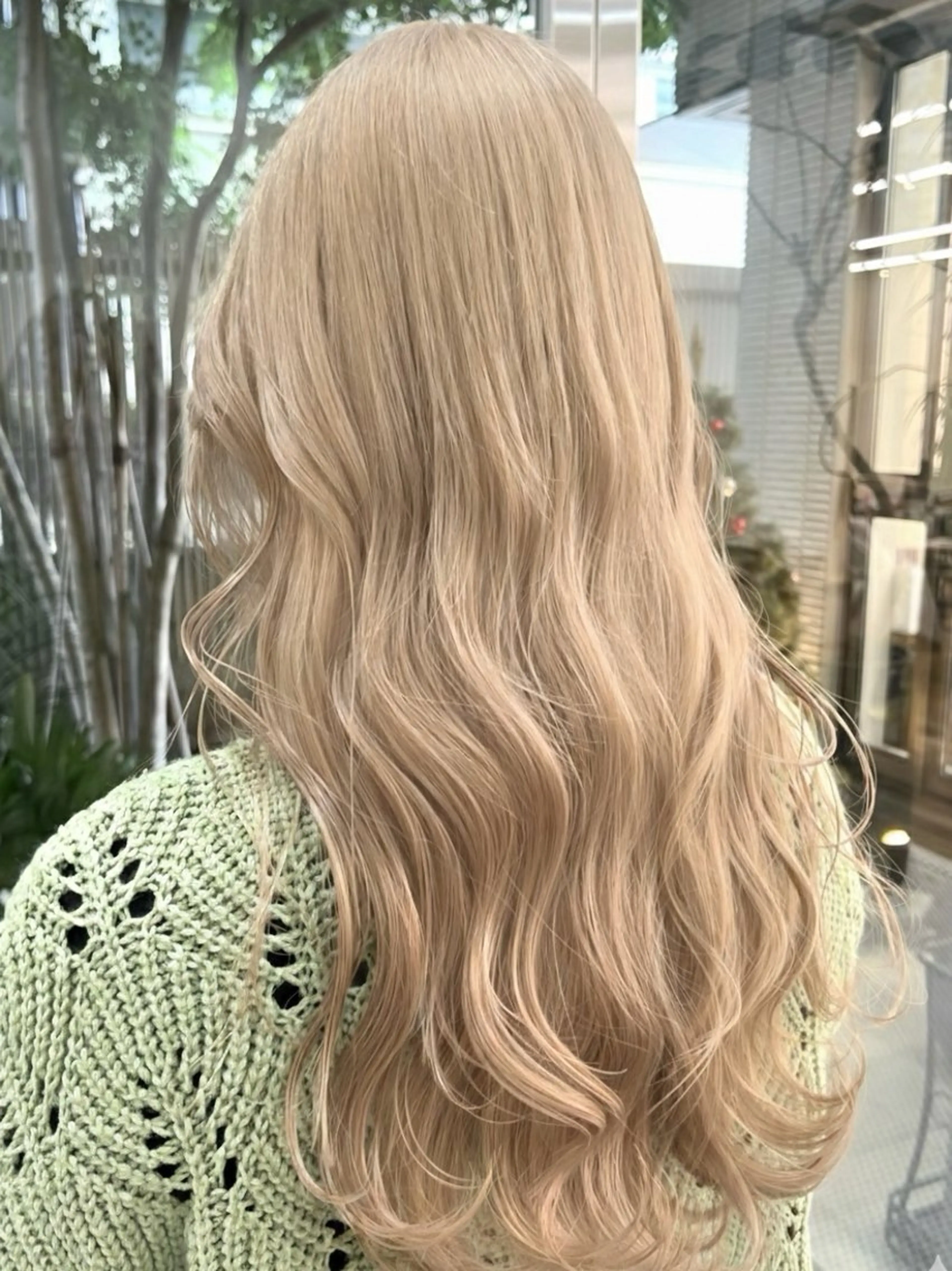 ロング カラー カット ヘアカラー belle   表参道　terrace所属・抜きっぱなしブロンド /ハイトーン/カナタのヘアスタイル