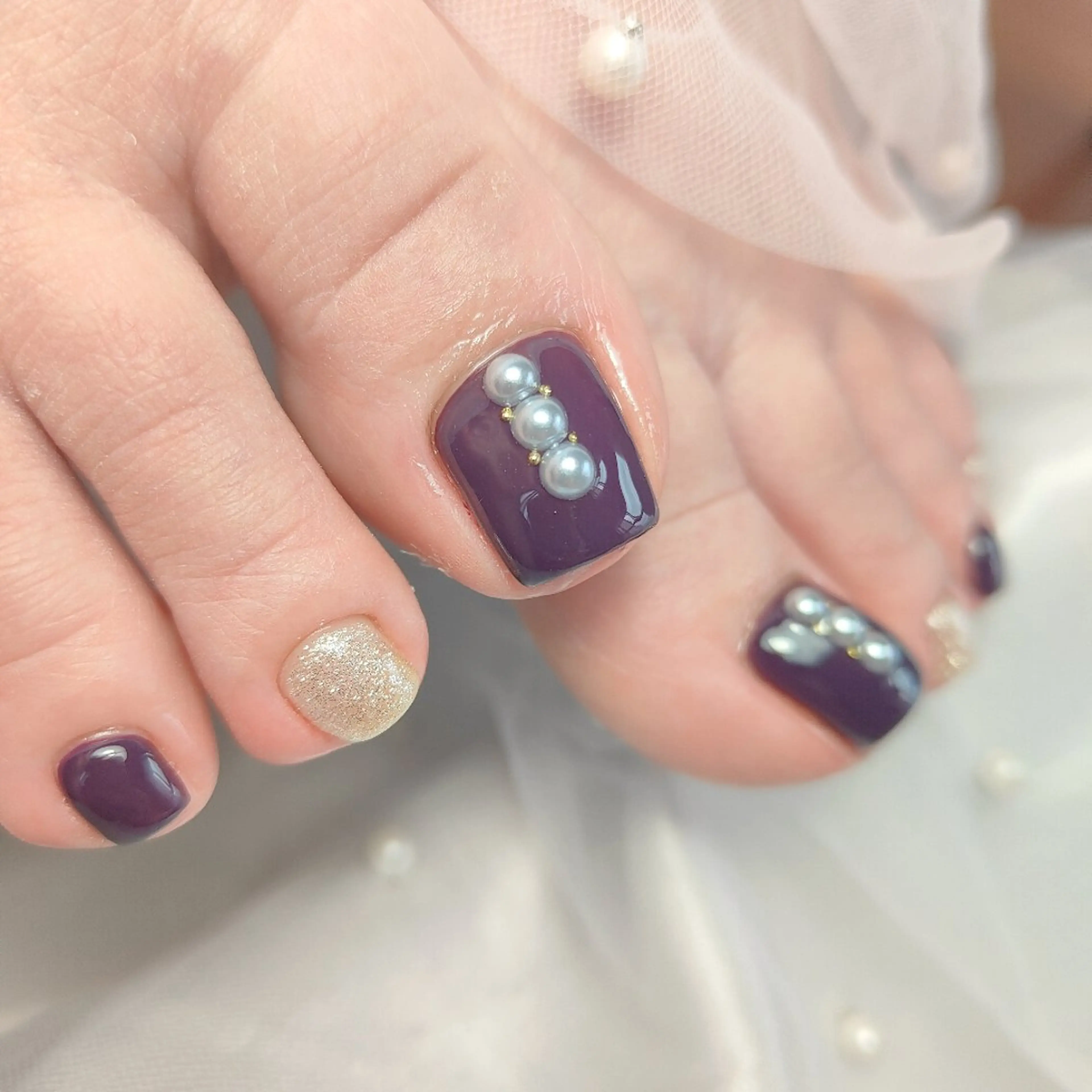 ネイル アートネイル フットネイル CLEAR NAILのネイルデザイン