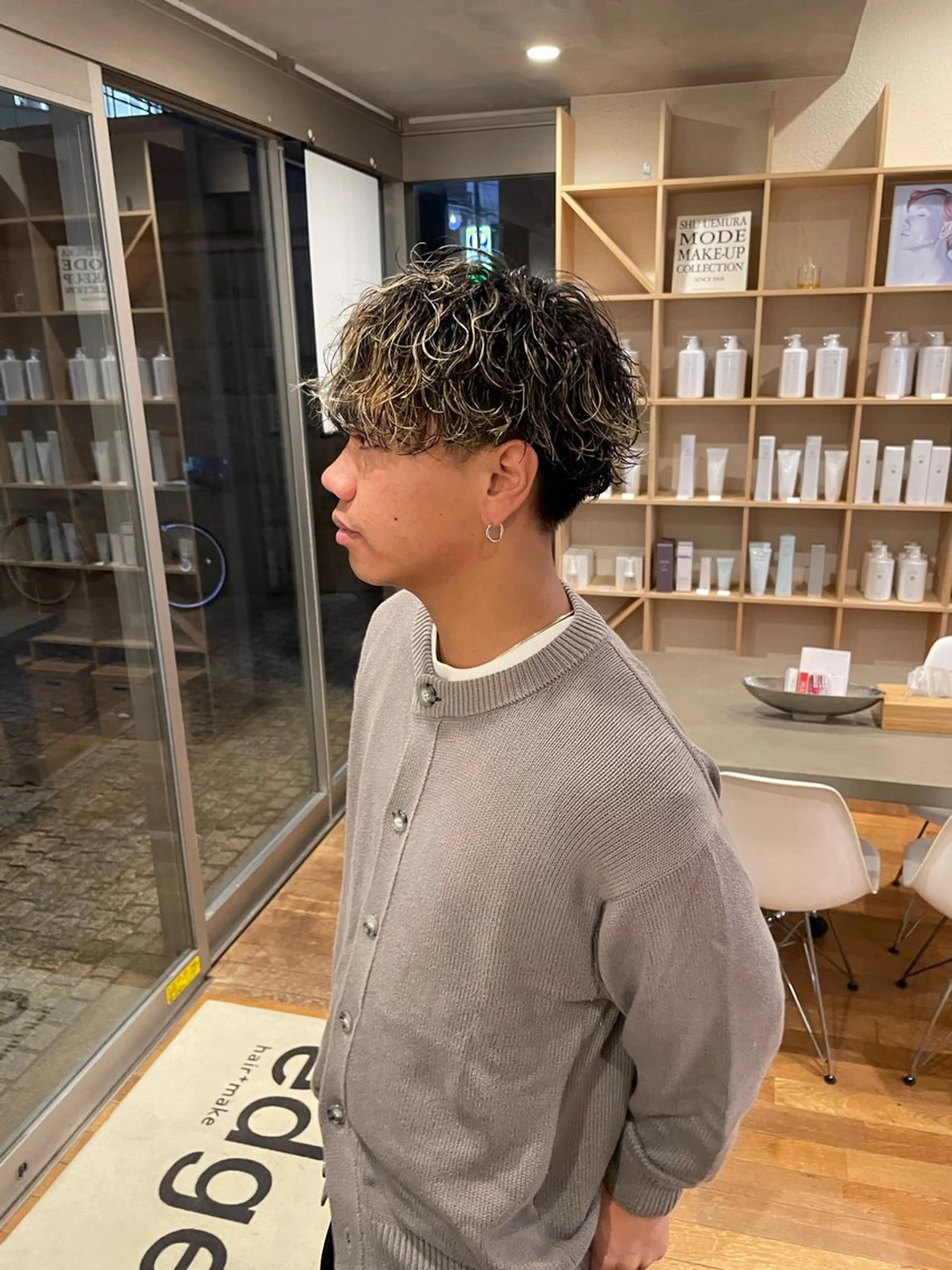 ショート 柏/シャドウパーマ/ ナチュラル/颯寿のヘアスタイル