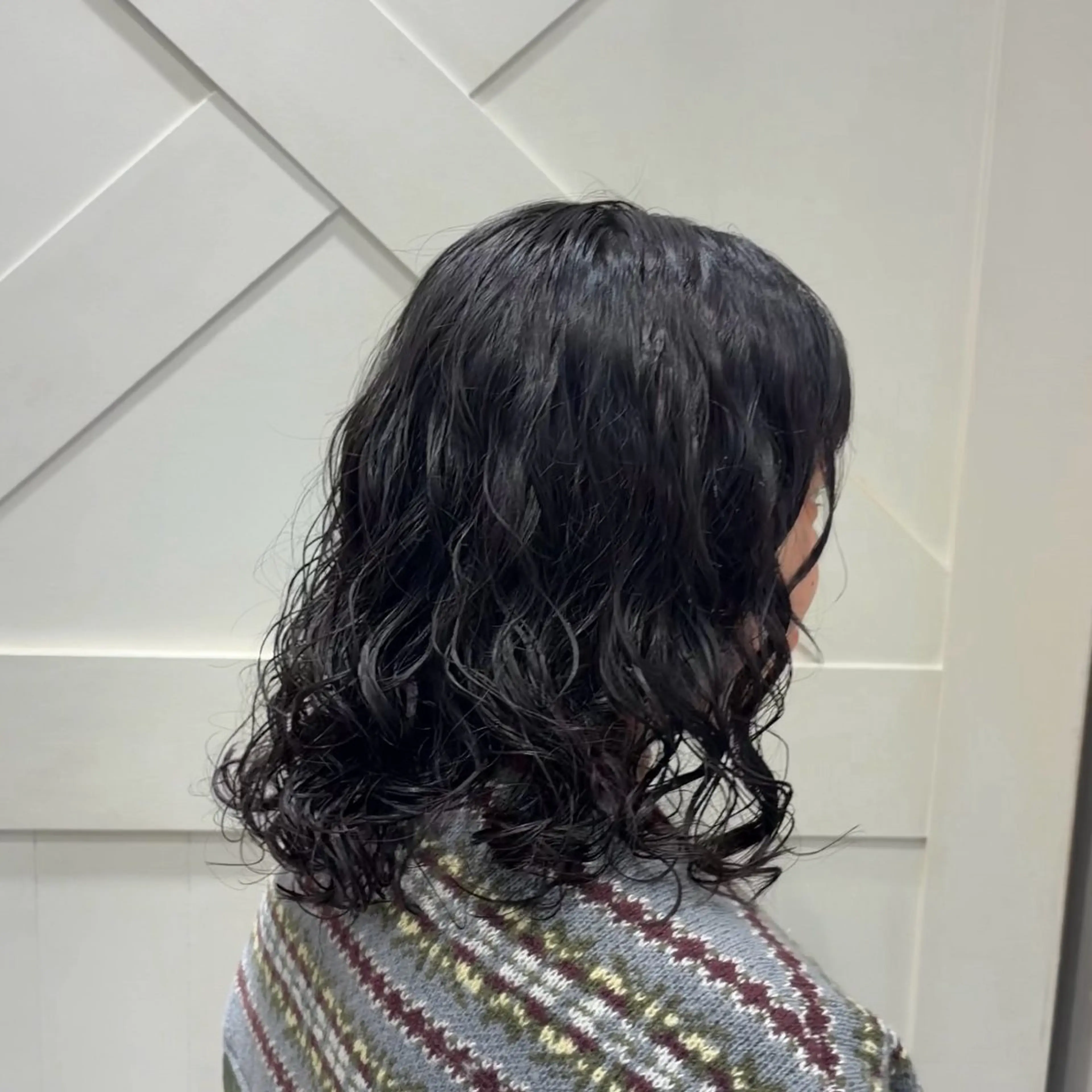 ミディアム パーマ ミディアムパーマ カット パーマ 横浜パーマ🌐 暖色カラー🍒もえかのヘアスタイル