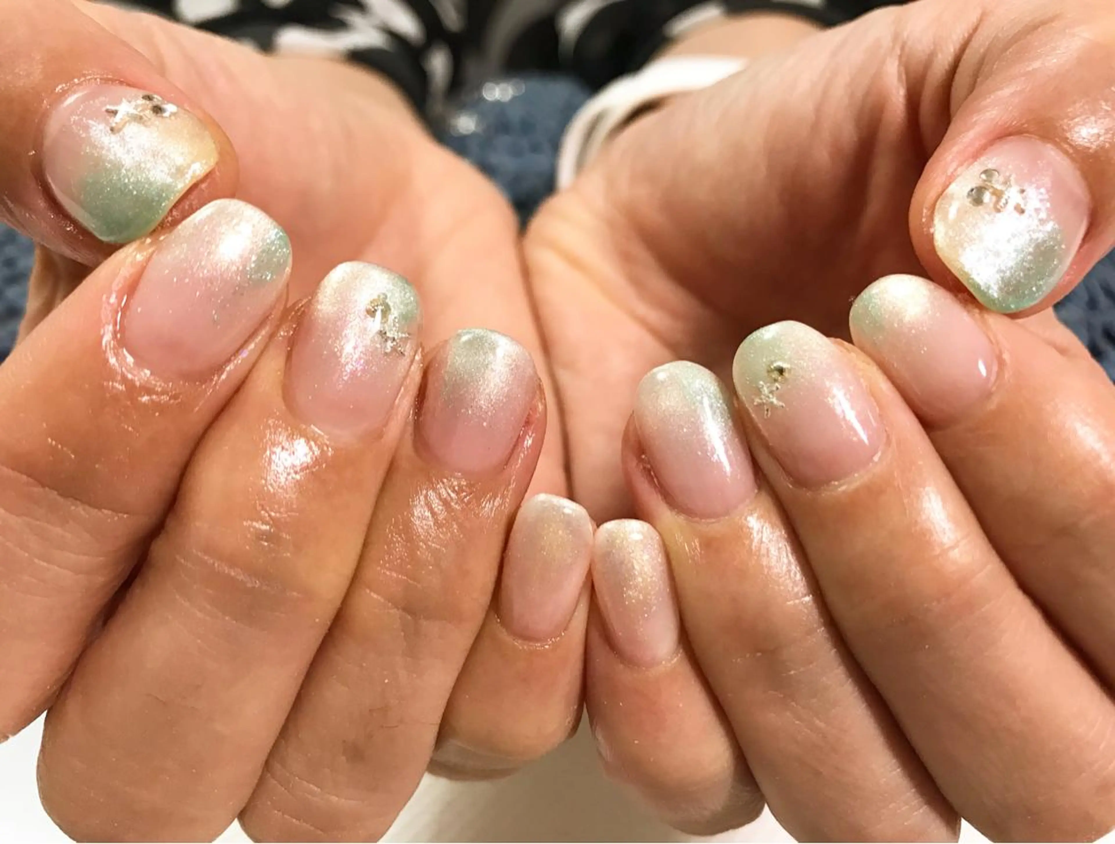 ネイル フットネイル グラデーション シンプルネイル 春ネイル 夏ネイル ネイル フフラ所属・nail fufla ♡yamane♡のネイルデザイン