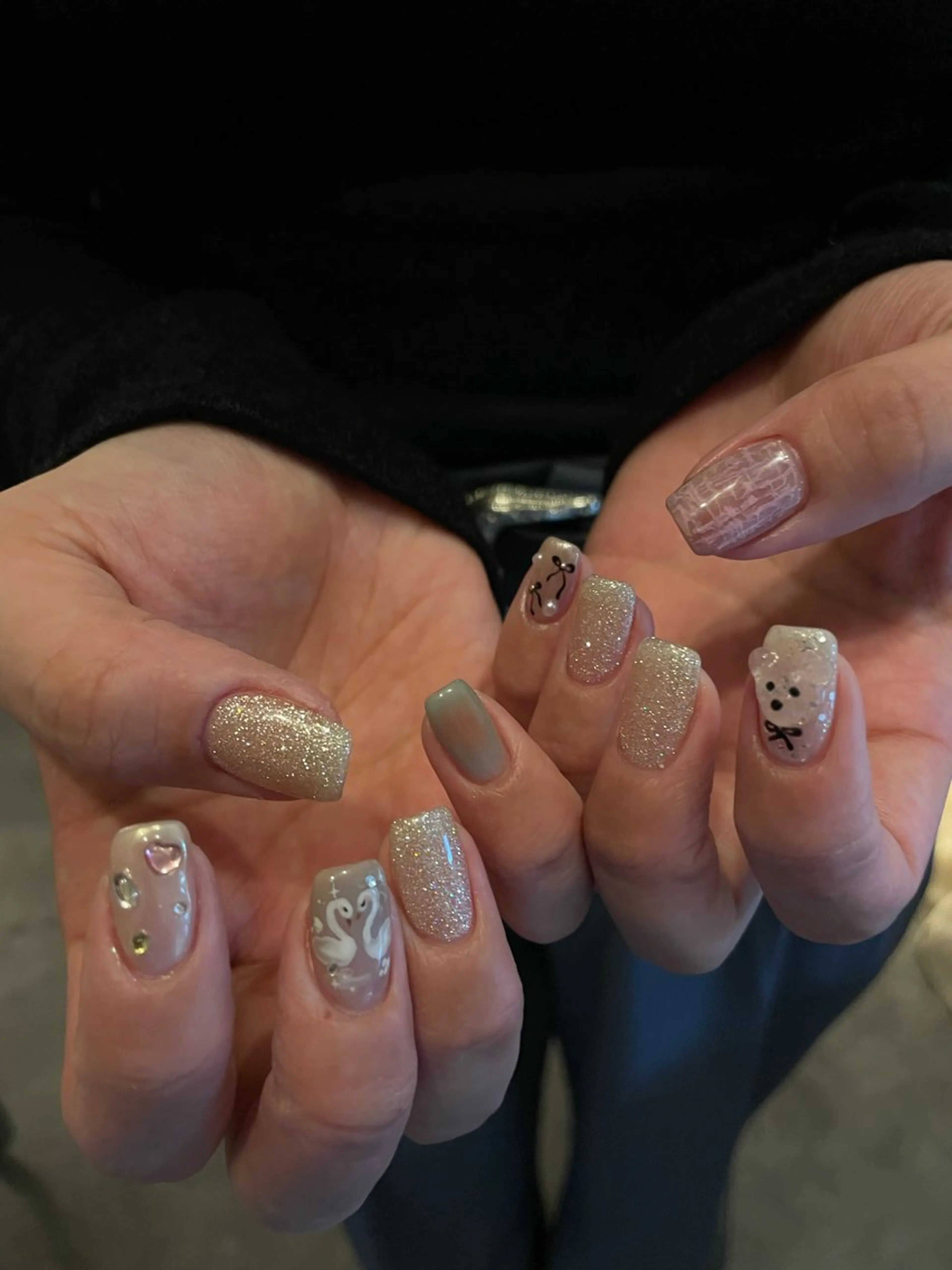 ネイル キラキラネイル ハンドネイル roof nailのネイルデザイン