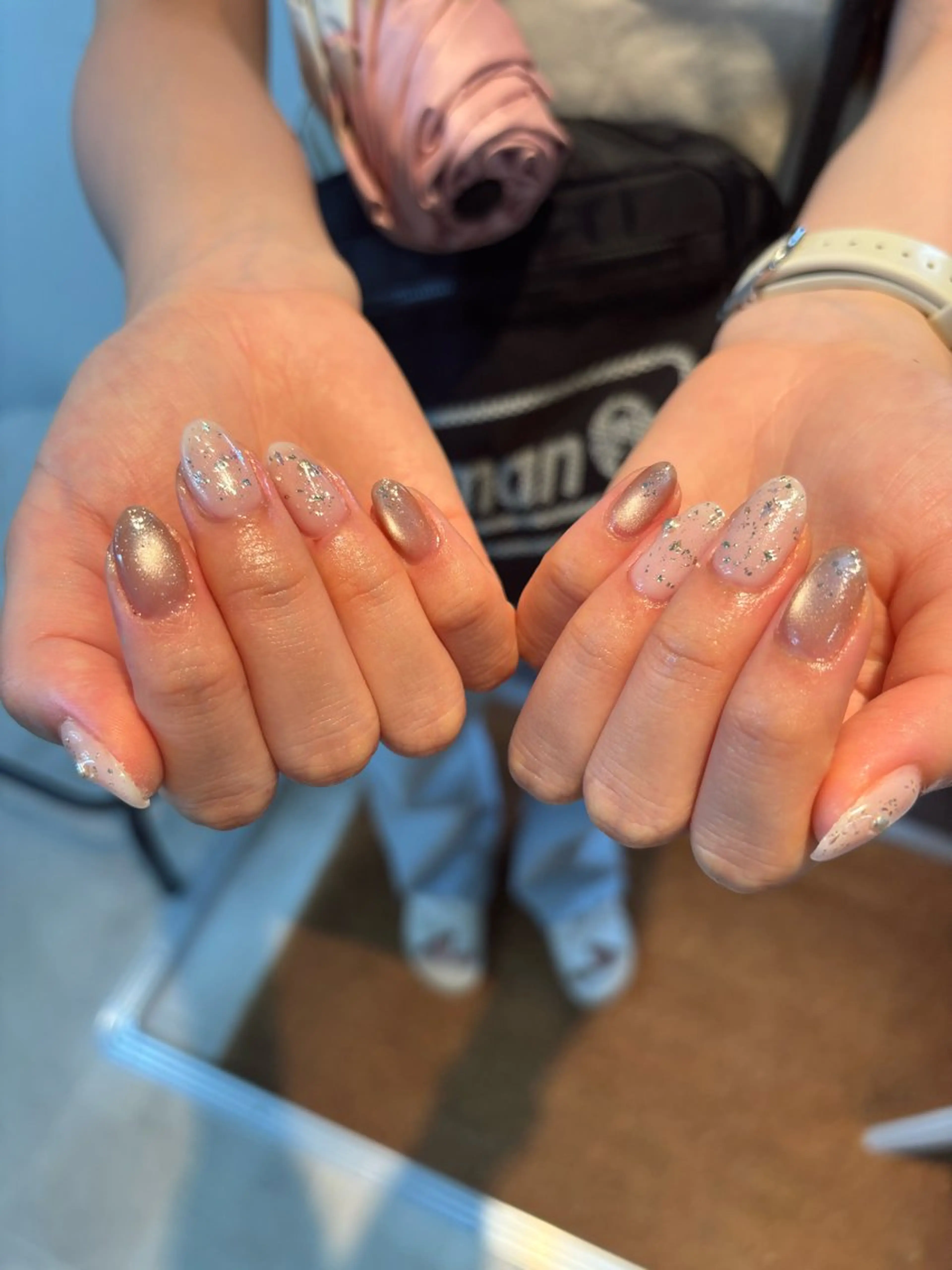 ネイル キラキラネイル マグネットネイル free'snail N A Oのネイルデザイン