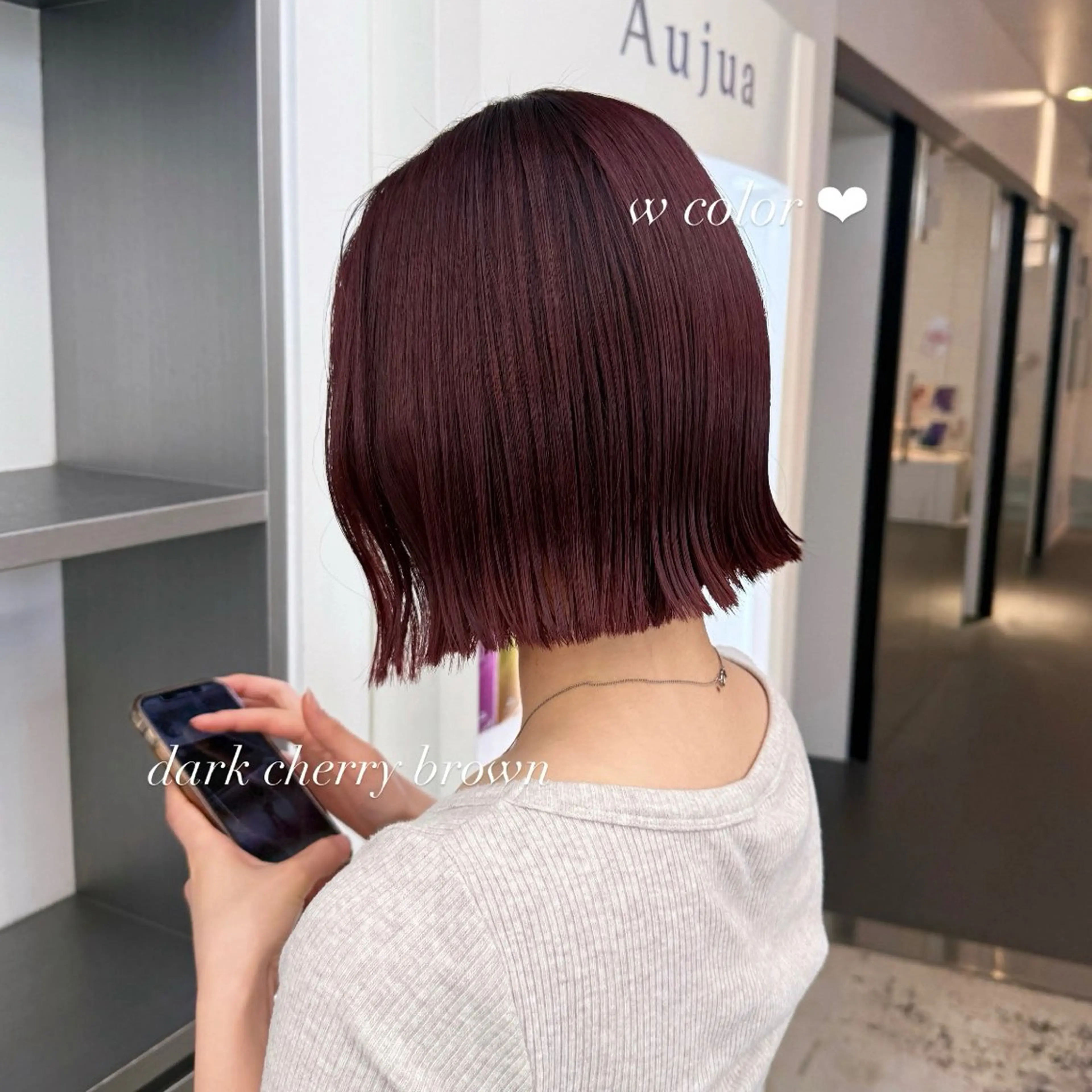 ミディアム カラー ブラウンカラー カット ヘアカラー 🍒暖色✖️レイヤー ／Haruna🍒のヘアスタイル