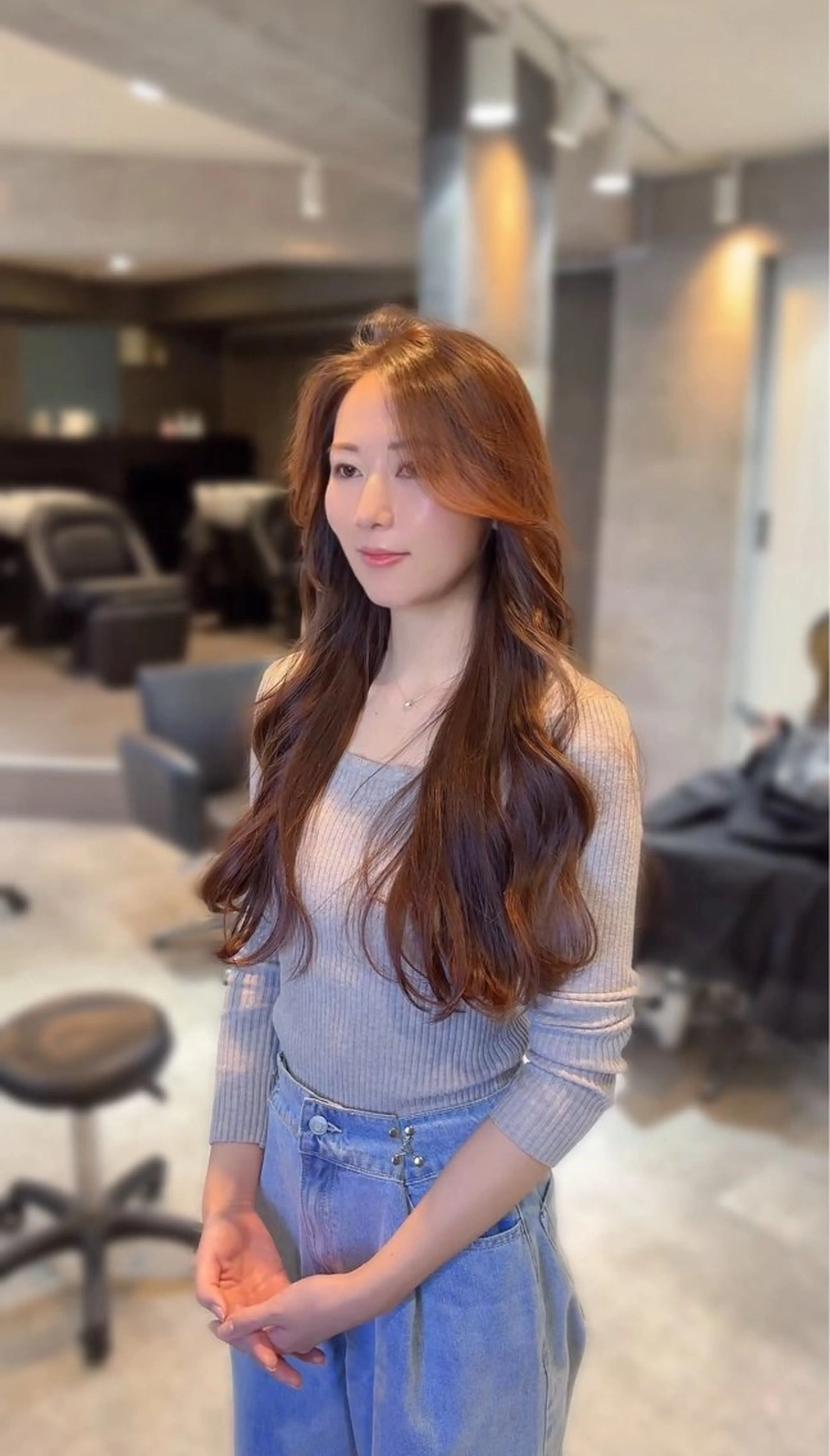 ロング カット 新宿/韓国メンズ RIKUパーマのヘアスタイル