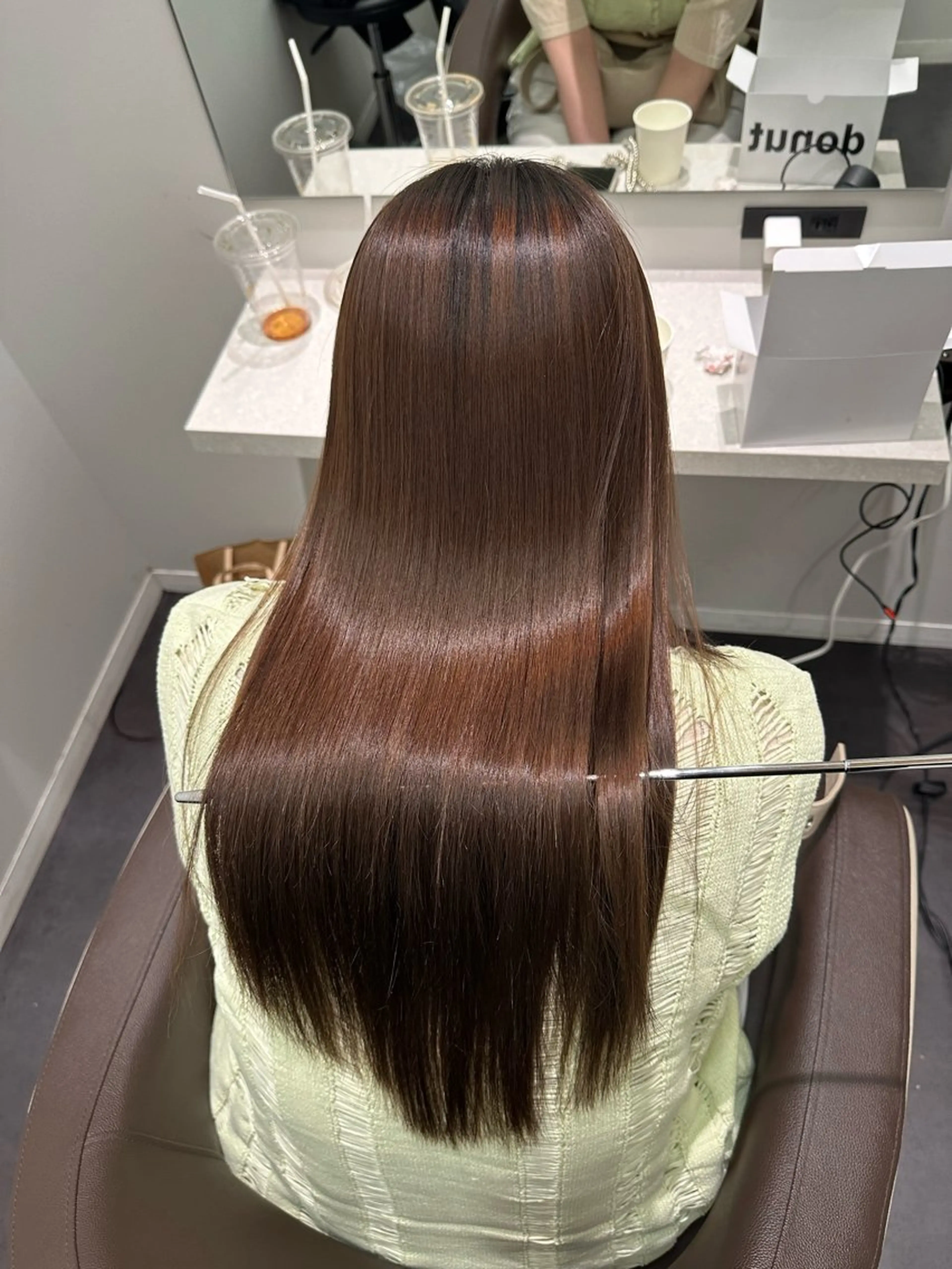 ✨1日三名限定✨ブリーチ毛🆗巻ける縮毛矯正の写真