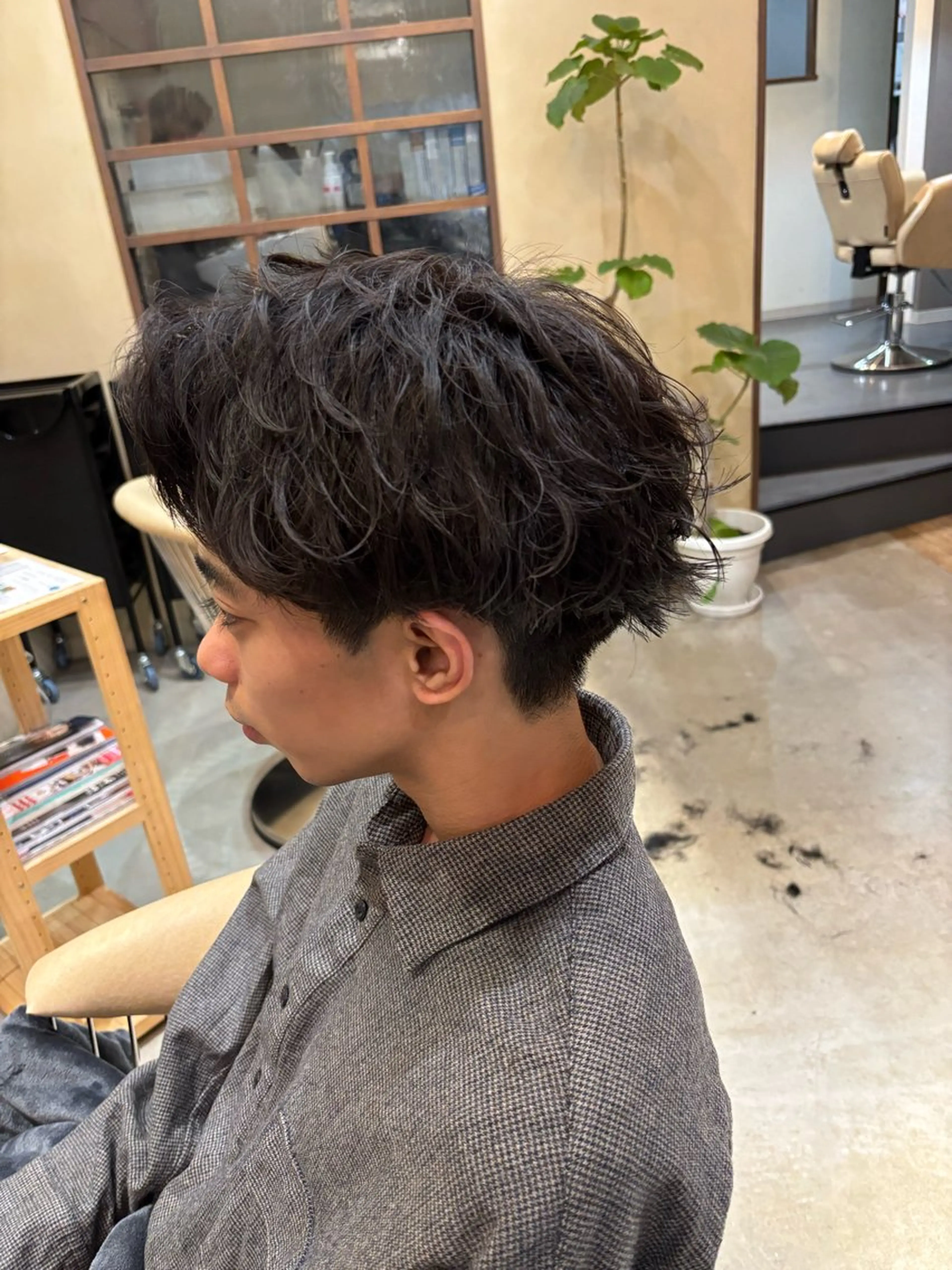 ショート メンズ カット パーマ 鹿児島 TSUBASAのヘアスタイル