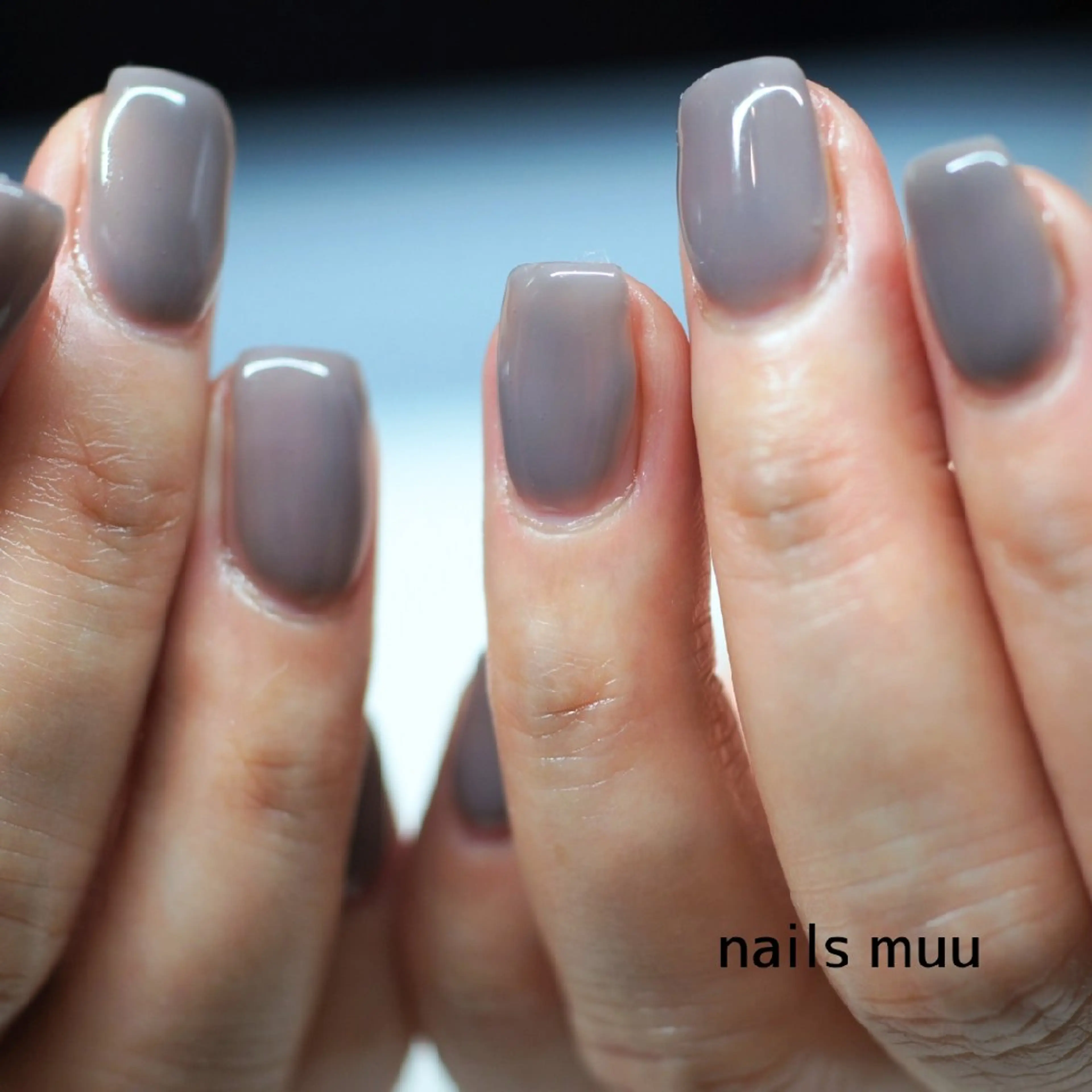 ネイル ワンカラーネイル シンプルネイル ハンドネイル nails muu まゆのネイルデザイン
