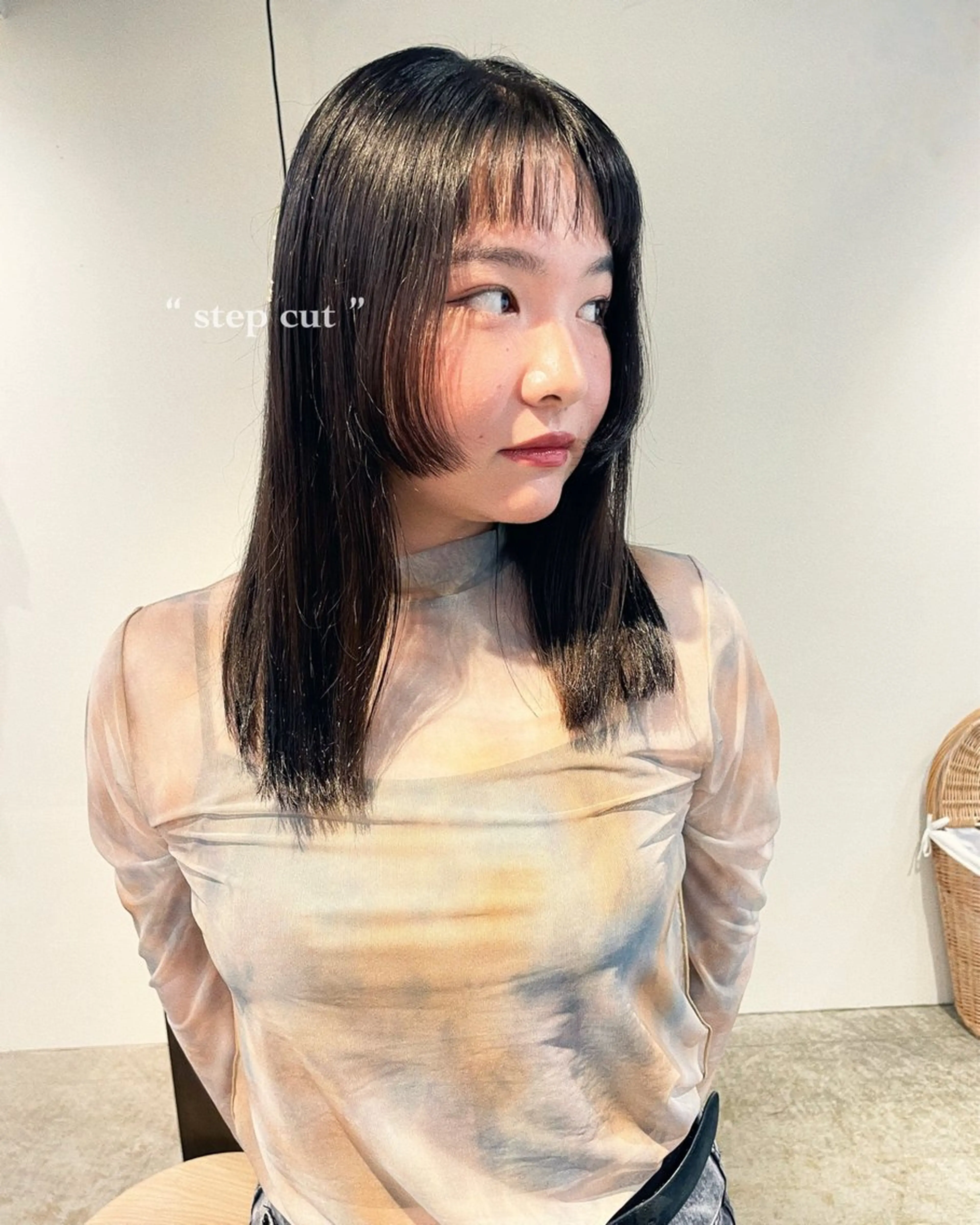 ミディアム 姫カット 板谷みさき /艶ボブ/藤沢美容室のヘアスタイル