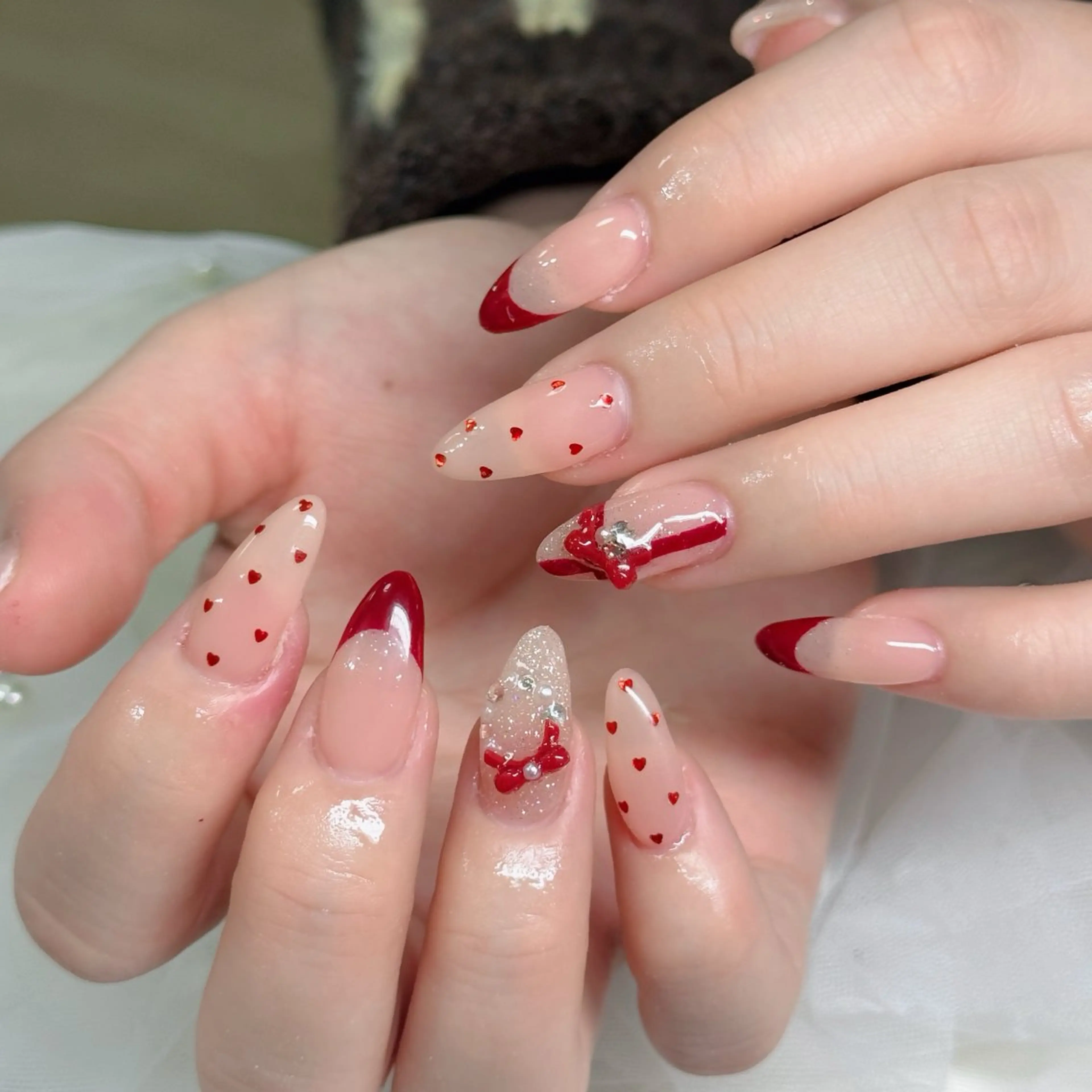 ネイル フットネイル フレンチネイル グラデーション 韓国ネイル ロングネイル ハンドネイル Hani Nail Salonのネイルデザイン