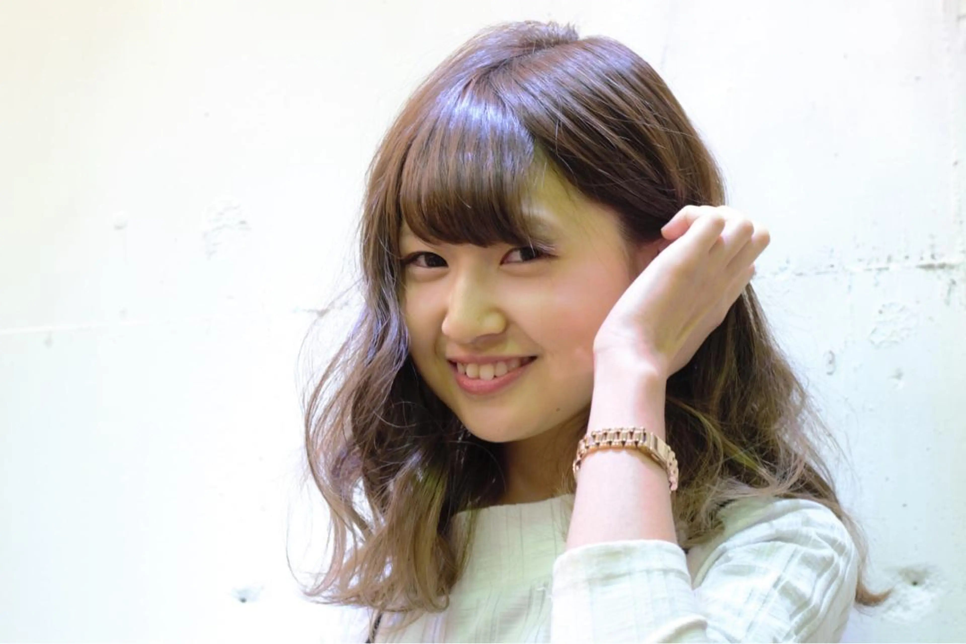 セミロング カラー 💘カラー人気Ｎｏ. １💘SAYAのヘアスタイル