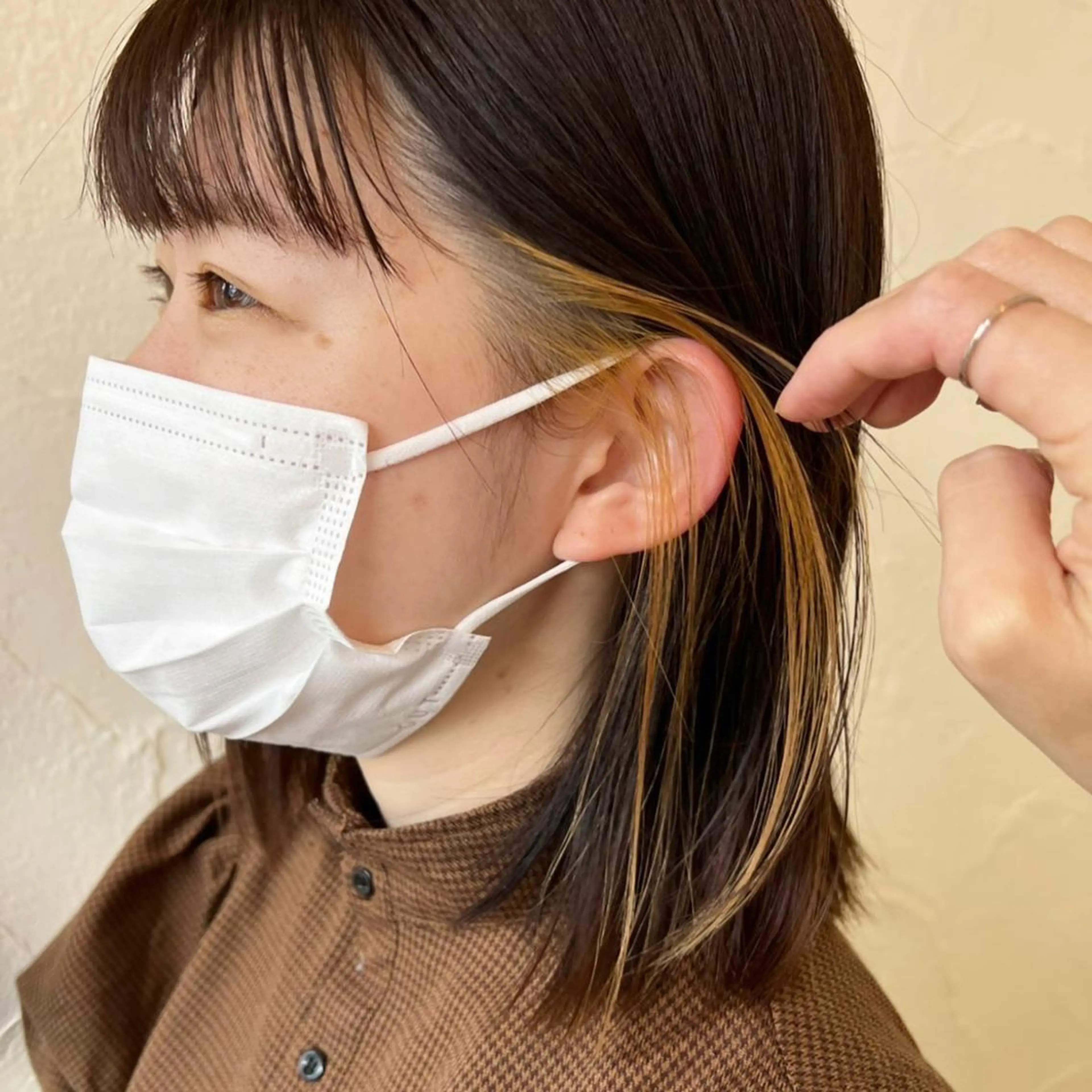 ミディアム カラー イエローカラー 伊藤ゆかり/髪質改善 /透明感カラーのヘアスタイル