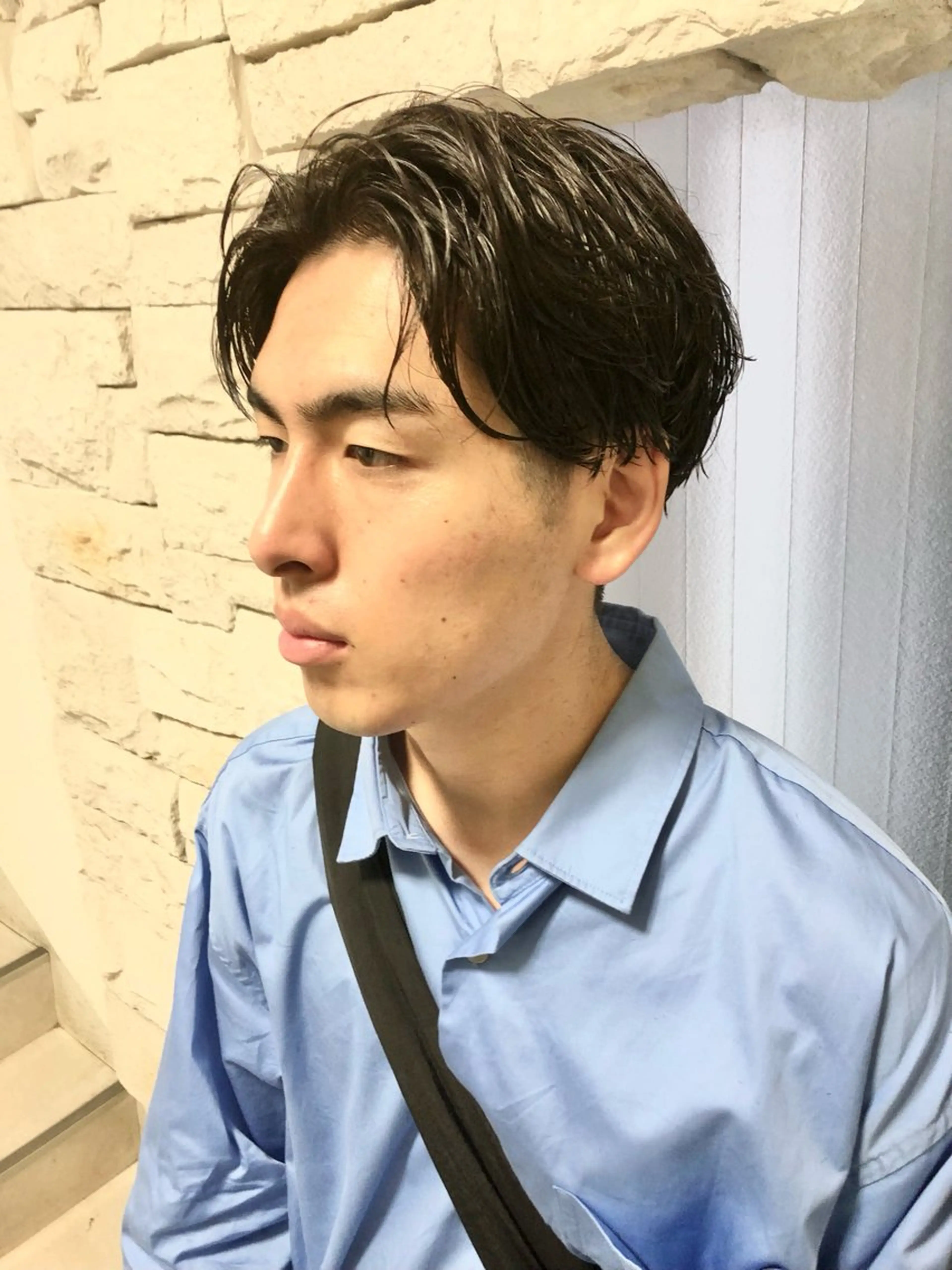 パーマ ヘアアレンジ メンズ カット パーマ トリートメント ヘアセット ainico+所属・メンズ特化✂️栗原 侑也のヘアスタイル