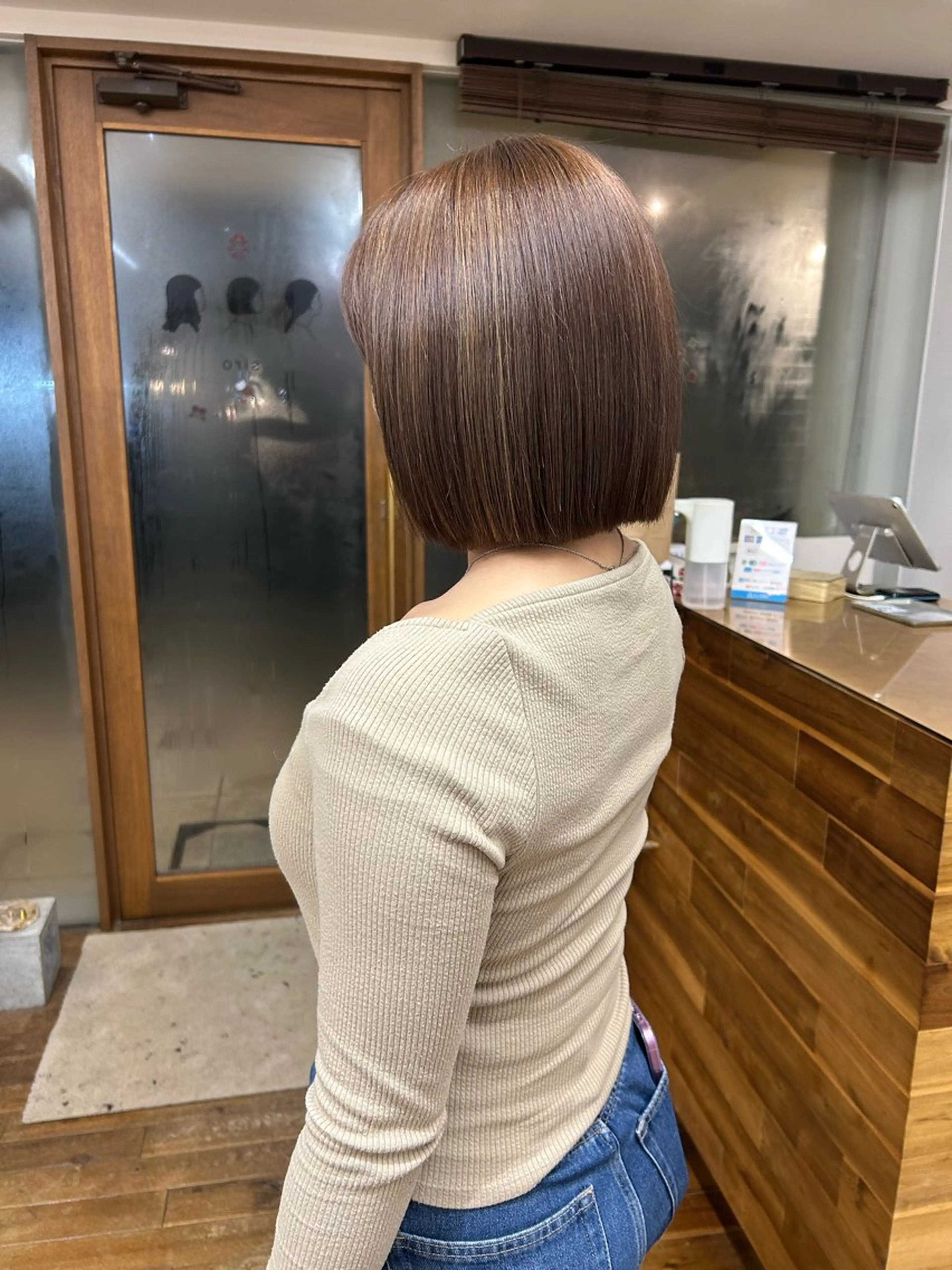 ミディアム ヘアカラー siro所属・透明感カラー/ボブ/ siro meruのヘアスタイル