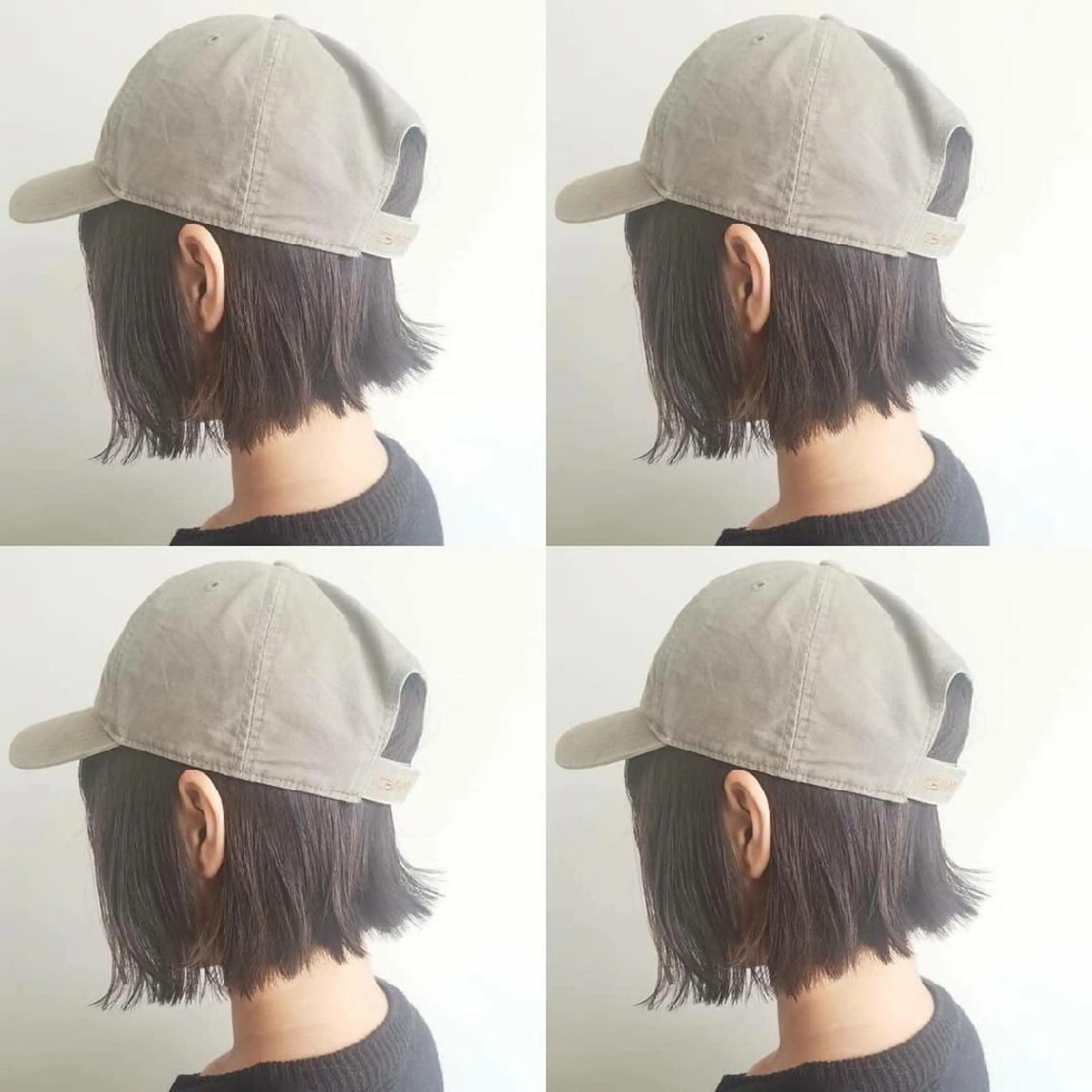 カラー ショート ヘアアレンジ 切りっぱなしボブ ボブ iplus✴ まつげ、眉毛、耳つぼのマツエク・マツパデザイン