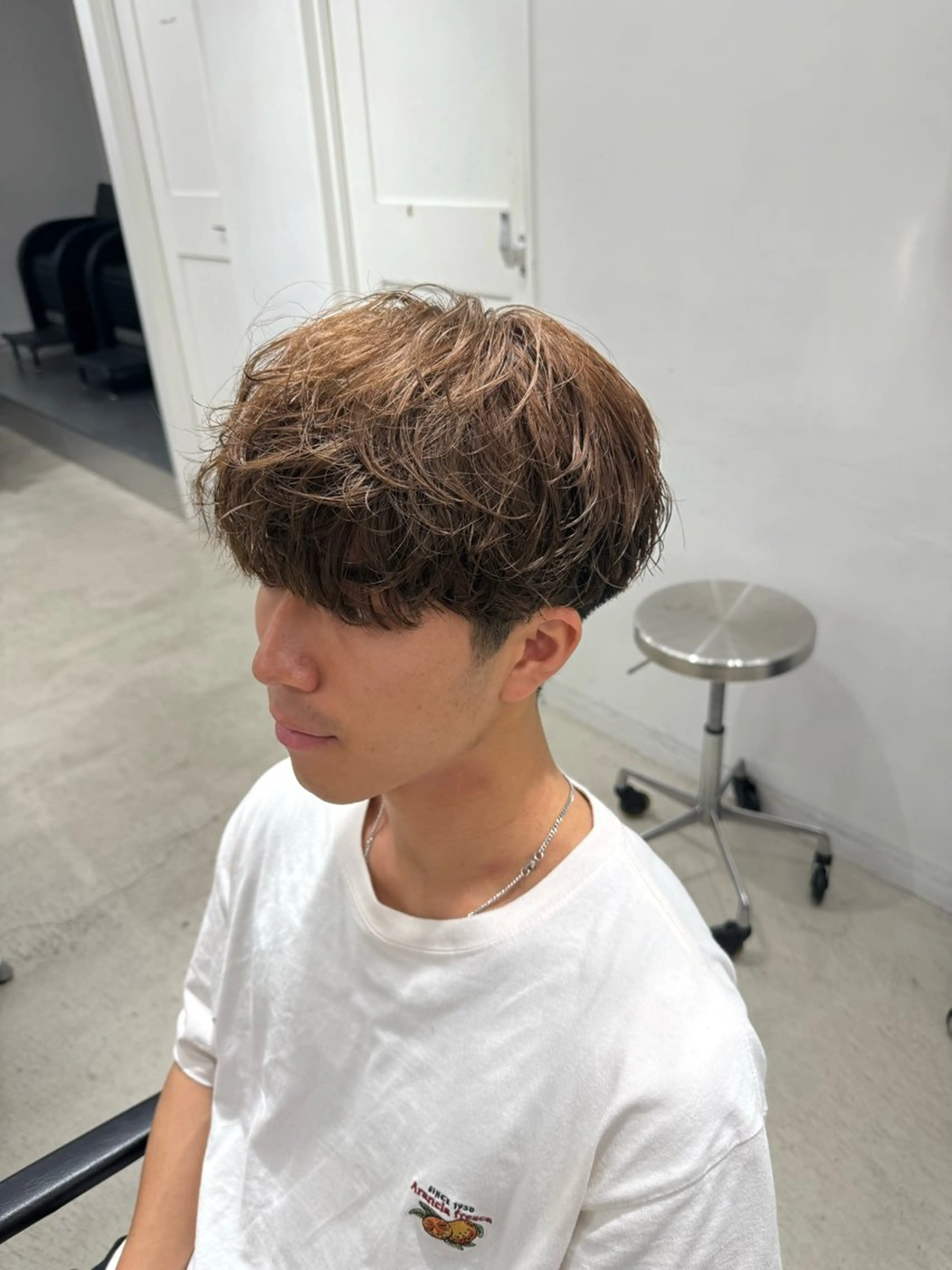 カラー パーマ メンズ ヘアカラー パーマ 深谷 侑亮のヘアスタイル