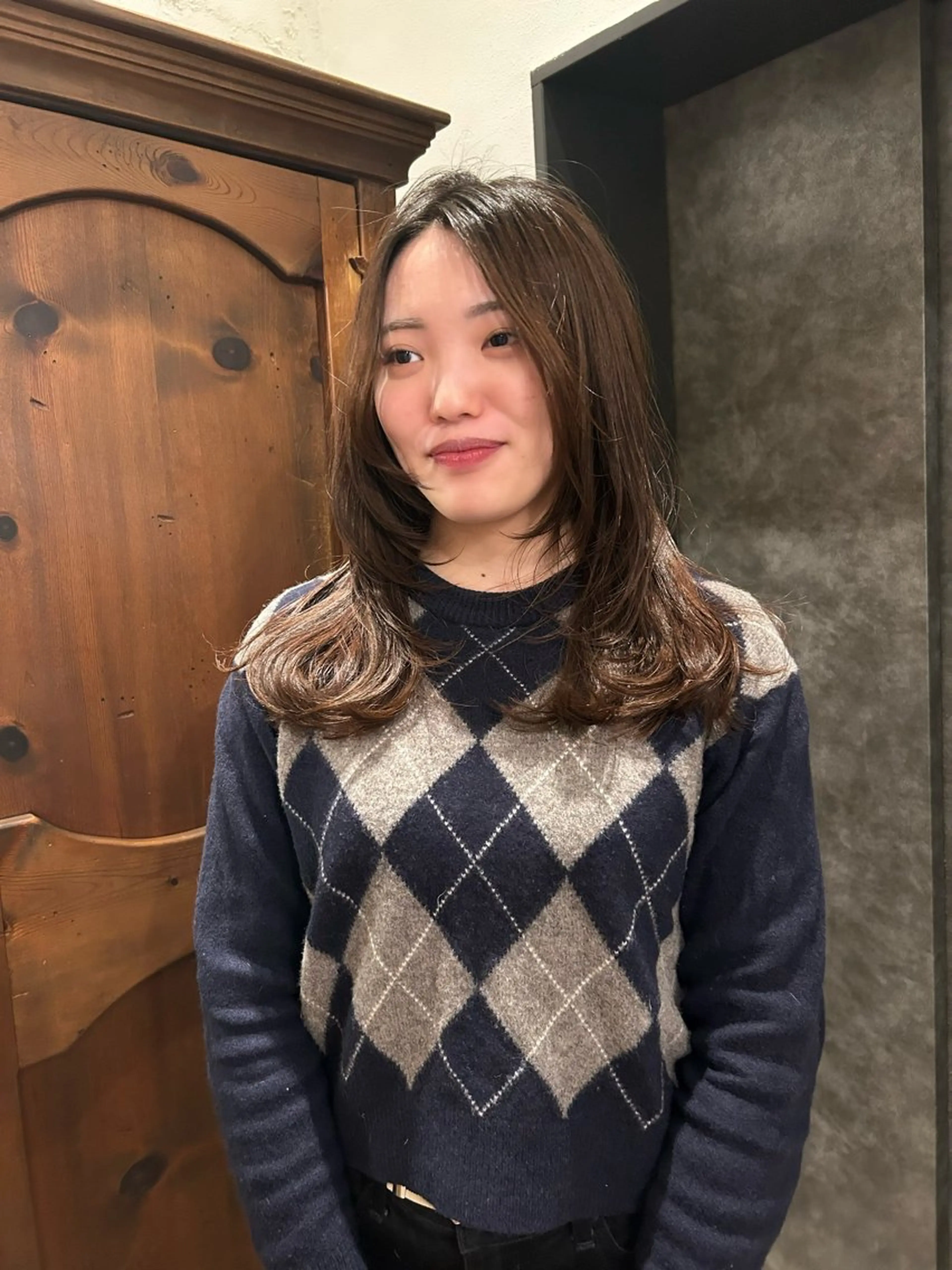 セミロング レイヤーカット tete nico所属・似合わせ/ヘアカラー nanami🌸のヘアスタイル