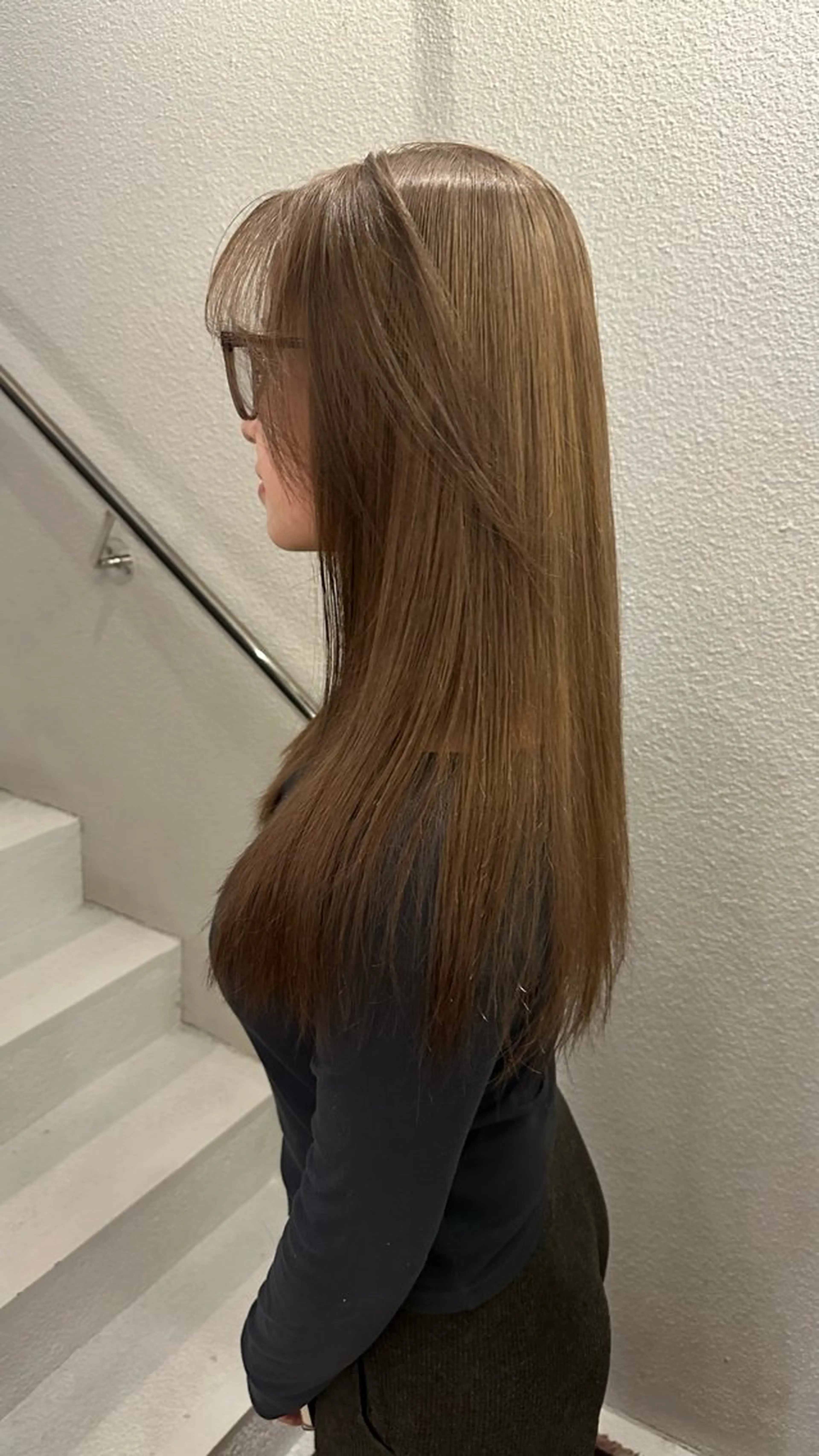 ロング カラー ベージュカラー ミルクティーベージュ ヘアカラー トリートメント ショートカット／パー マ🫧kotoneのヘアスタイル