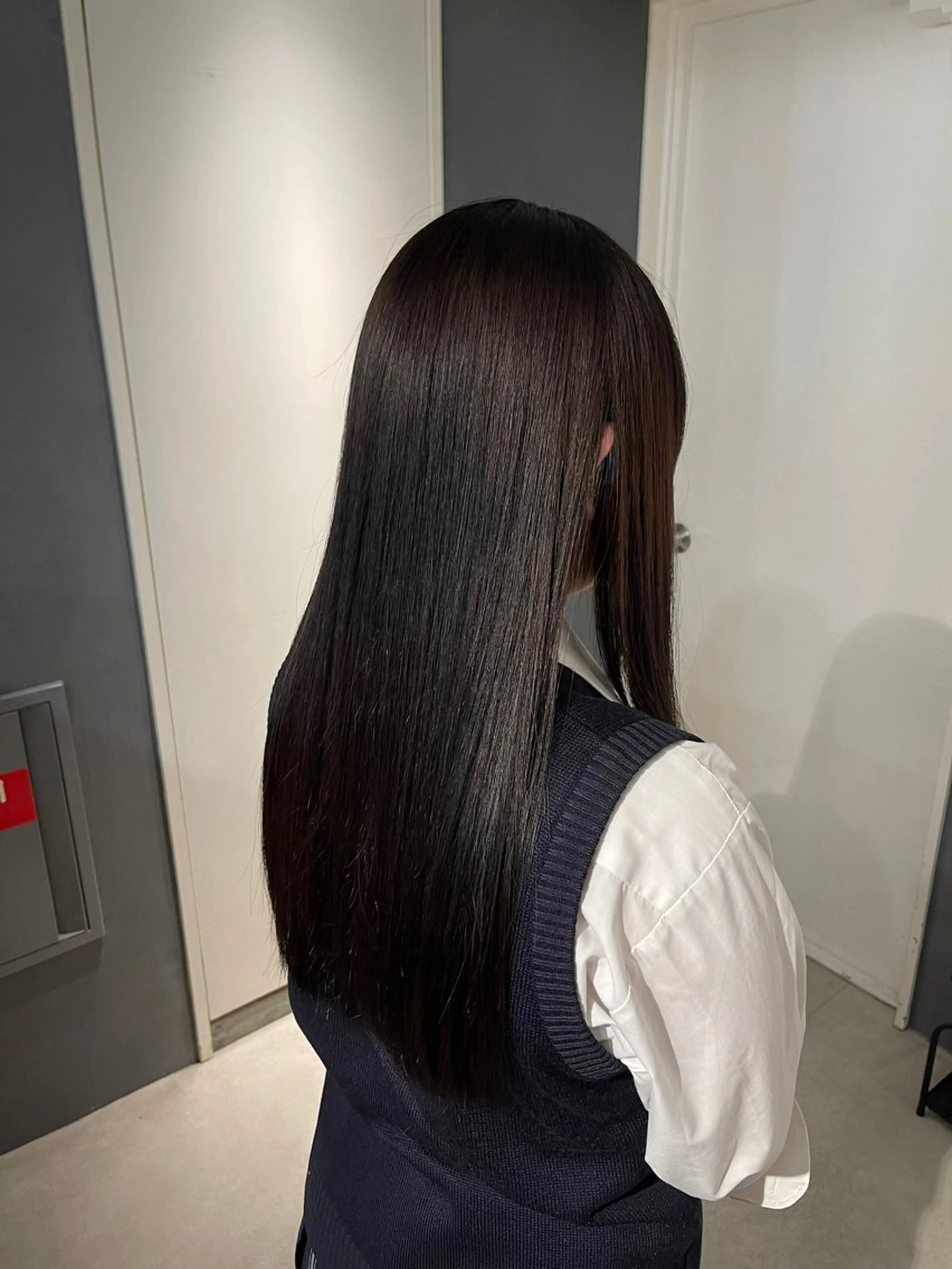 ロング 髪質改善 カット 縮毛矯正 堀江/艶髪/透明感 カラー/NENE🫧のヘアスタイル