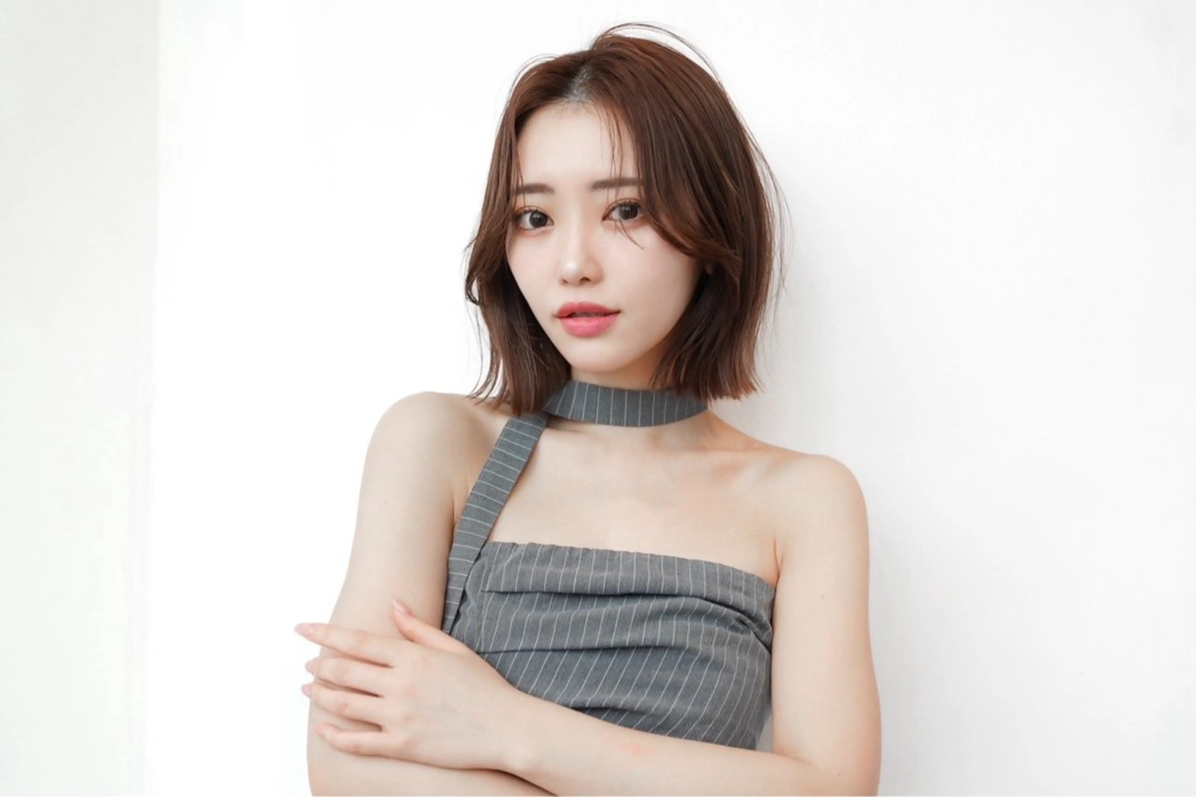 ショート カラー 切りっぱなしボブ ボブ 外ハネヘア カット ヘアカラー トリートメント 田中航平/渋谷ボブ/ レイヤーボブのヘアスタイル