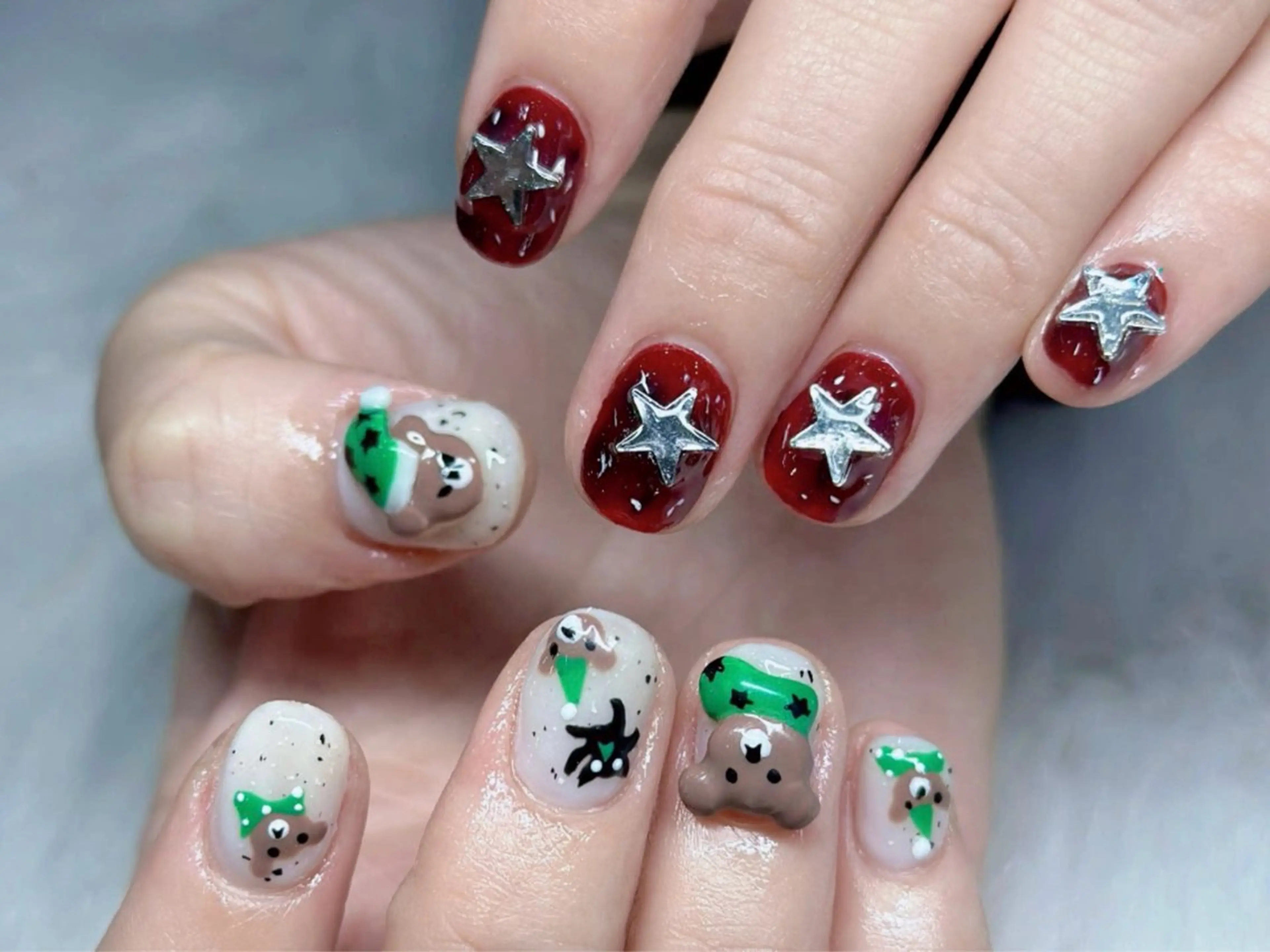 ネイル 冬ネイル クリスマス HA NIのネイルデザイン