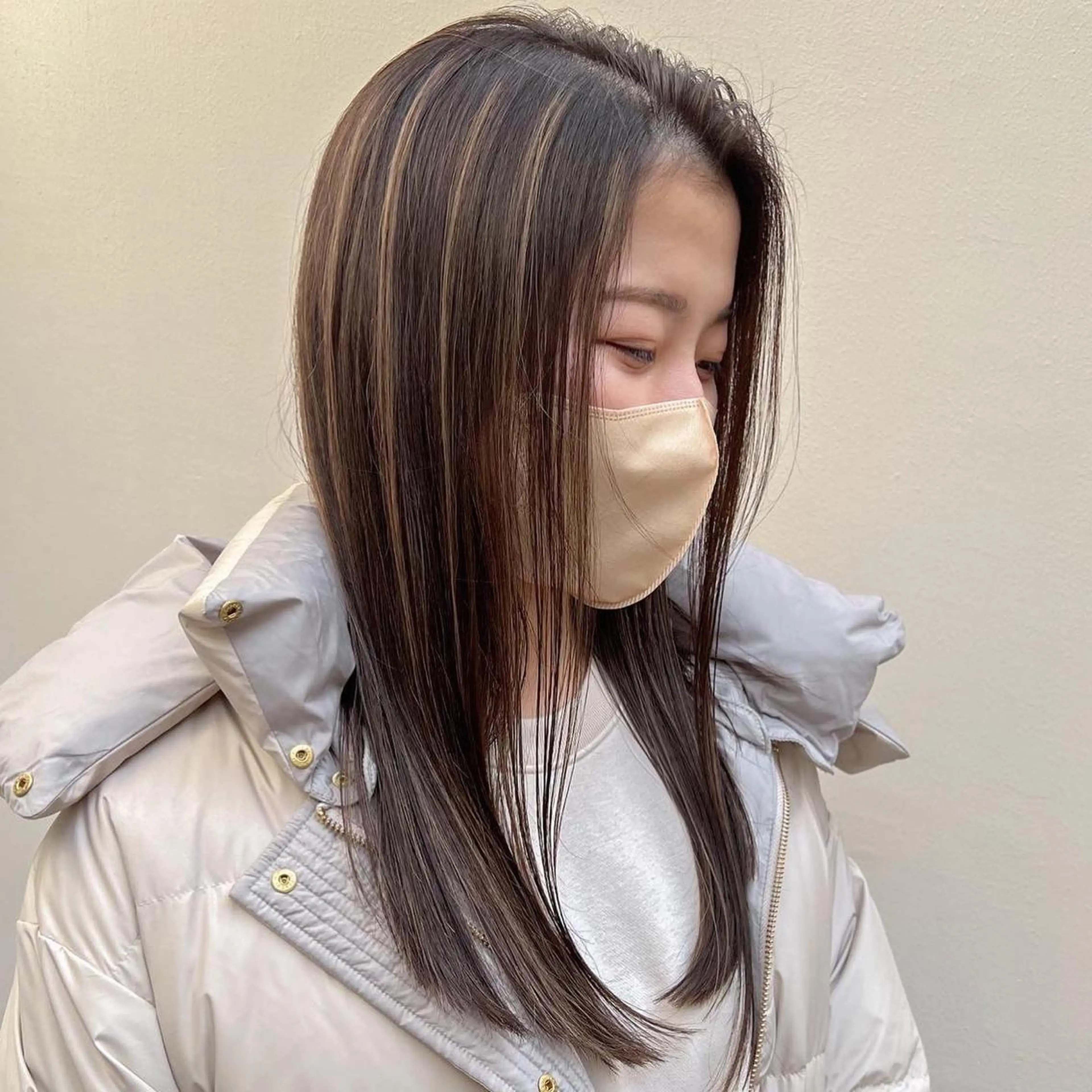 ロング カラー カット ヘアカラー トリートメント 海外デザイン🇺🇸 石渡諒太のヘアスタイル