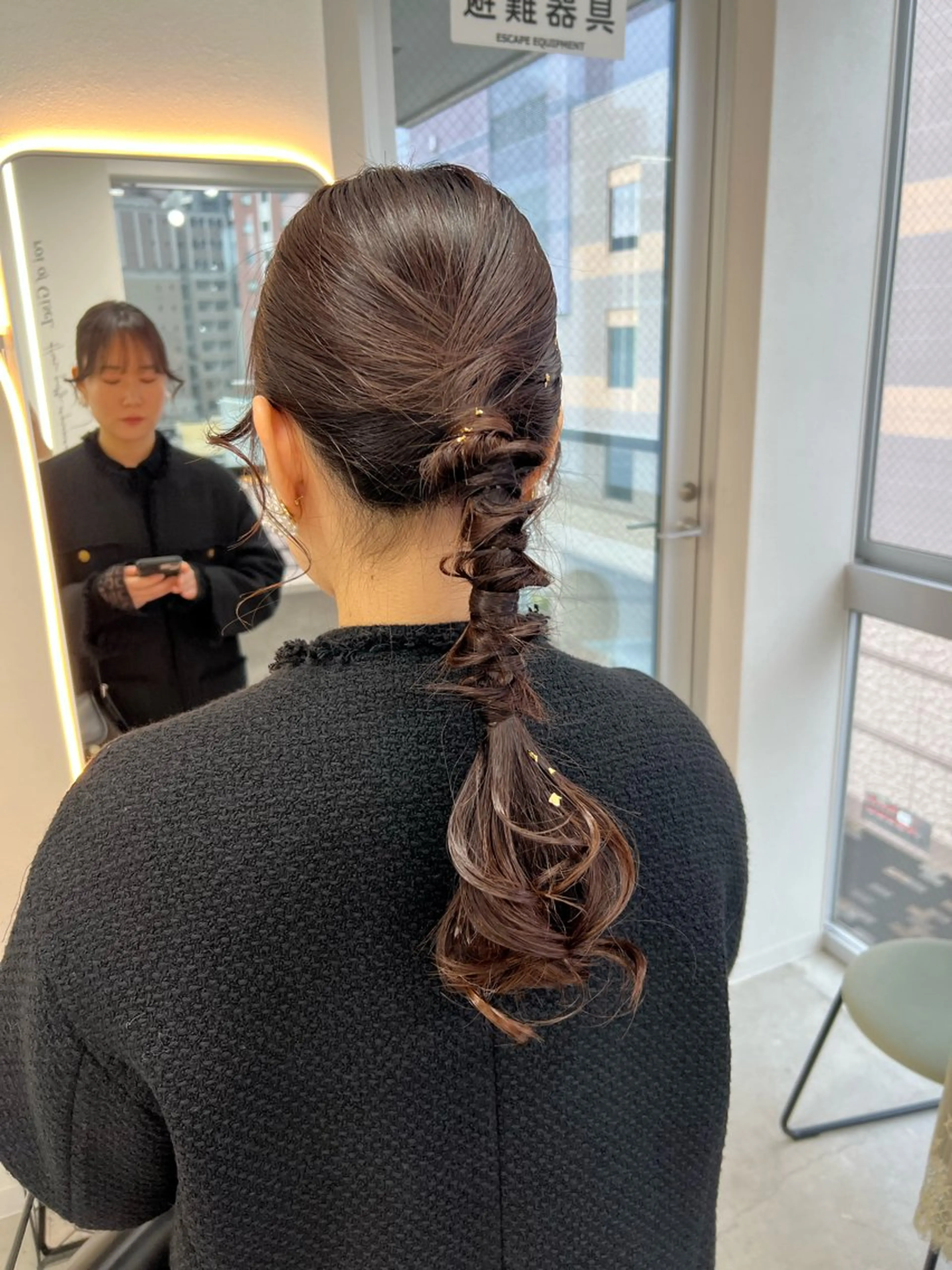 ヘアセット maya レイヤーカットのヘアスタイル